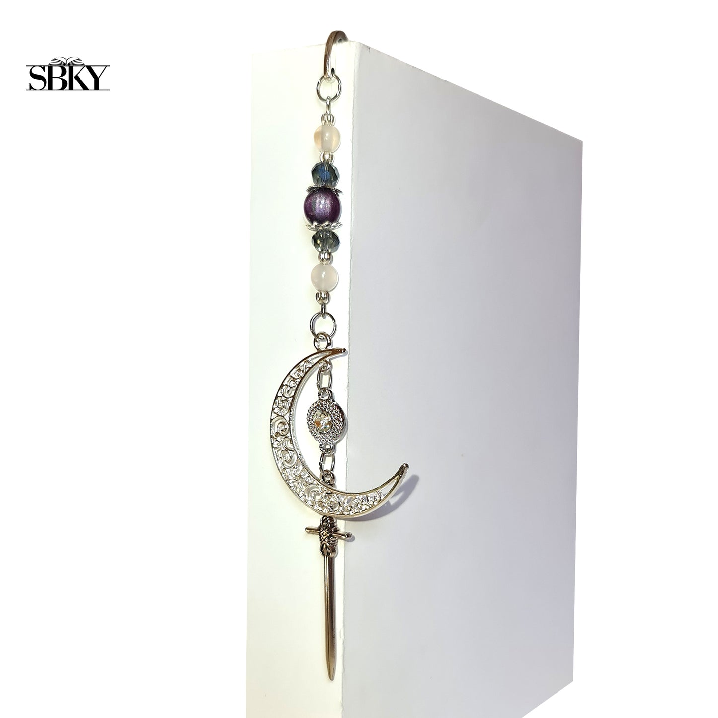 Crescent Moon Handmade Jewelry Bookmark