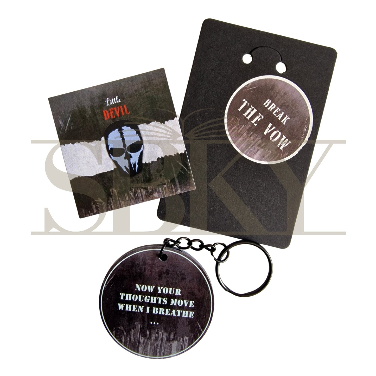 "Black Mask" Keychain