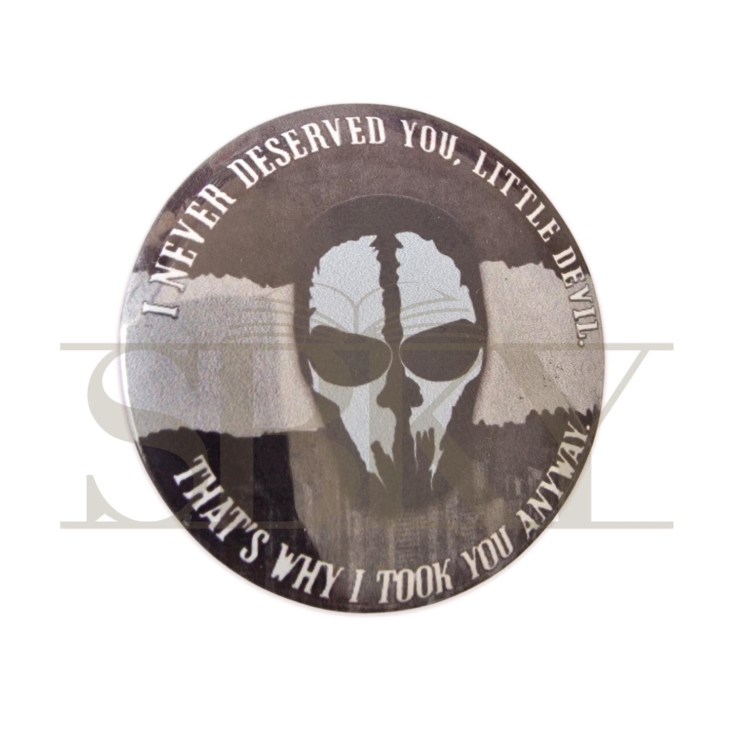 "Black Mask" Pin
