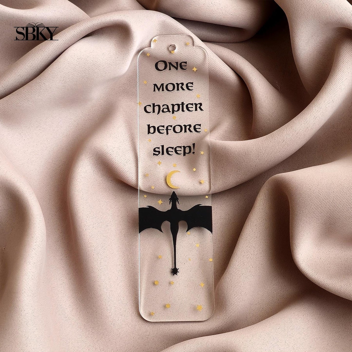 "One More Chapter Before Sleep" Acrylic Bookmark