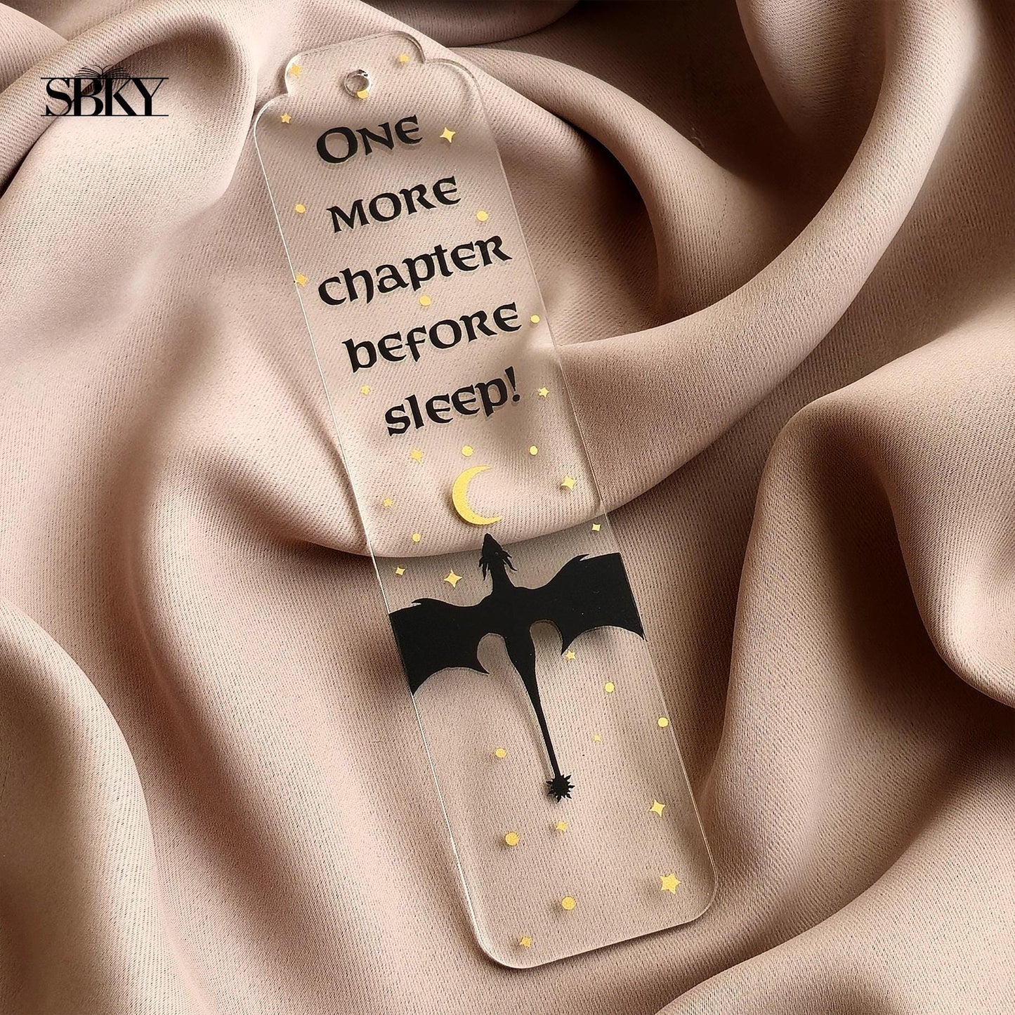 "One More Chapter Before Sleep" Acrylic Bookmark