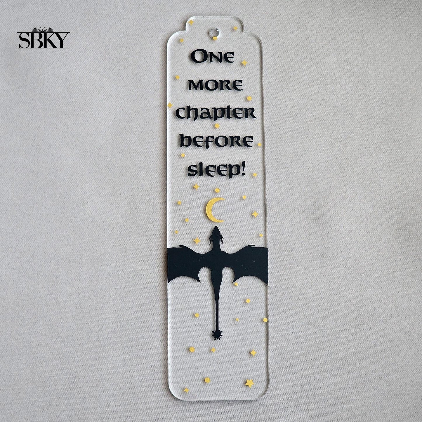"One More Chapter Before Sleep" Acrylic Bookmark