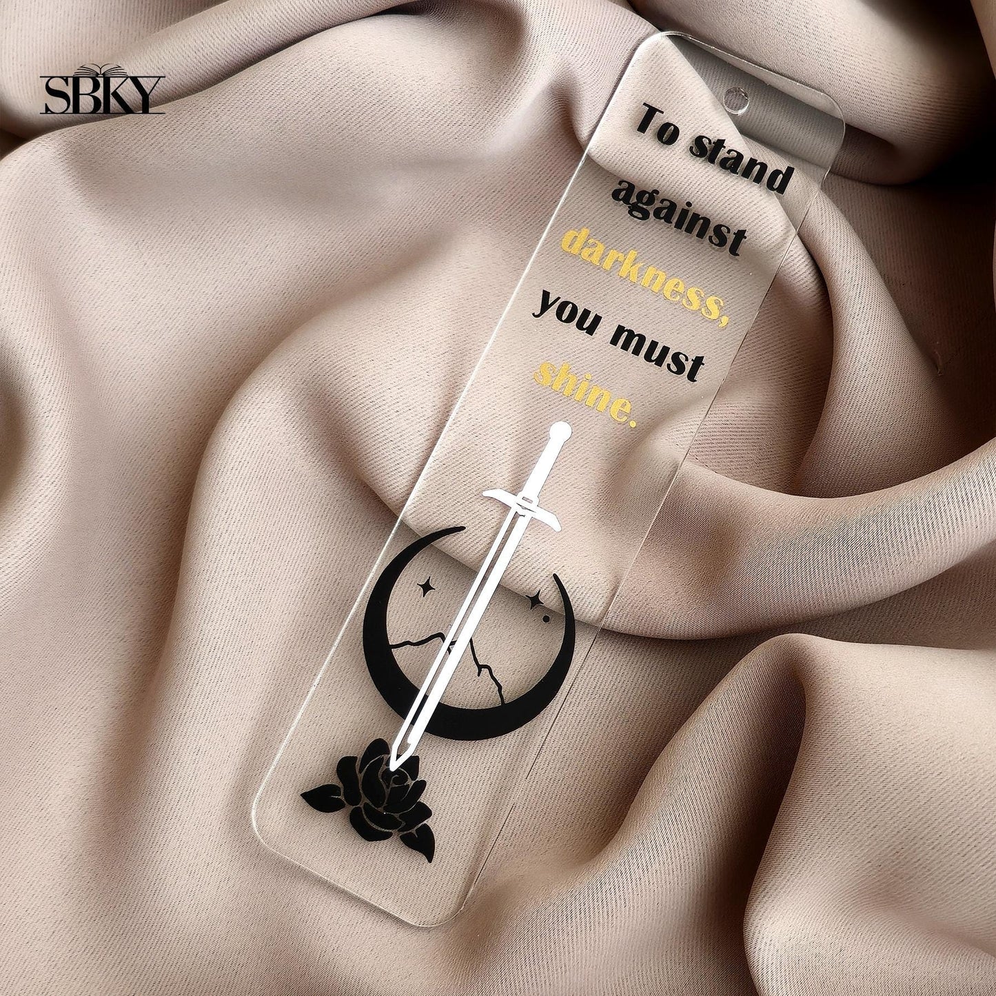 "To Stand Against Darkness" Acrylic Bookmark