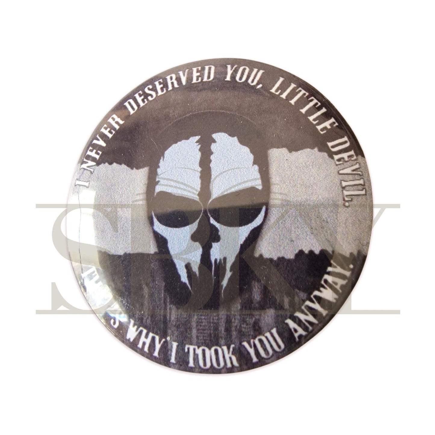 "Black Mask" Pin