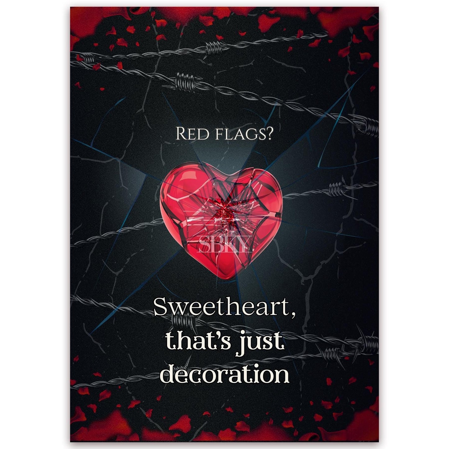 "RED FLAGS?" Card