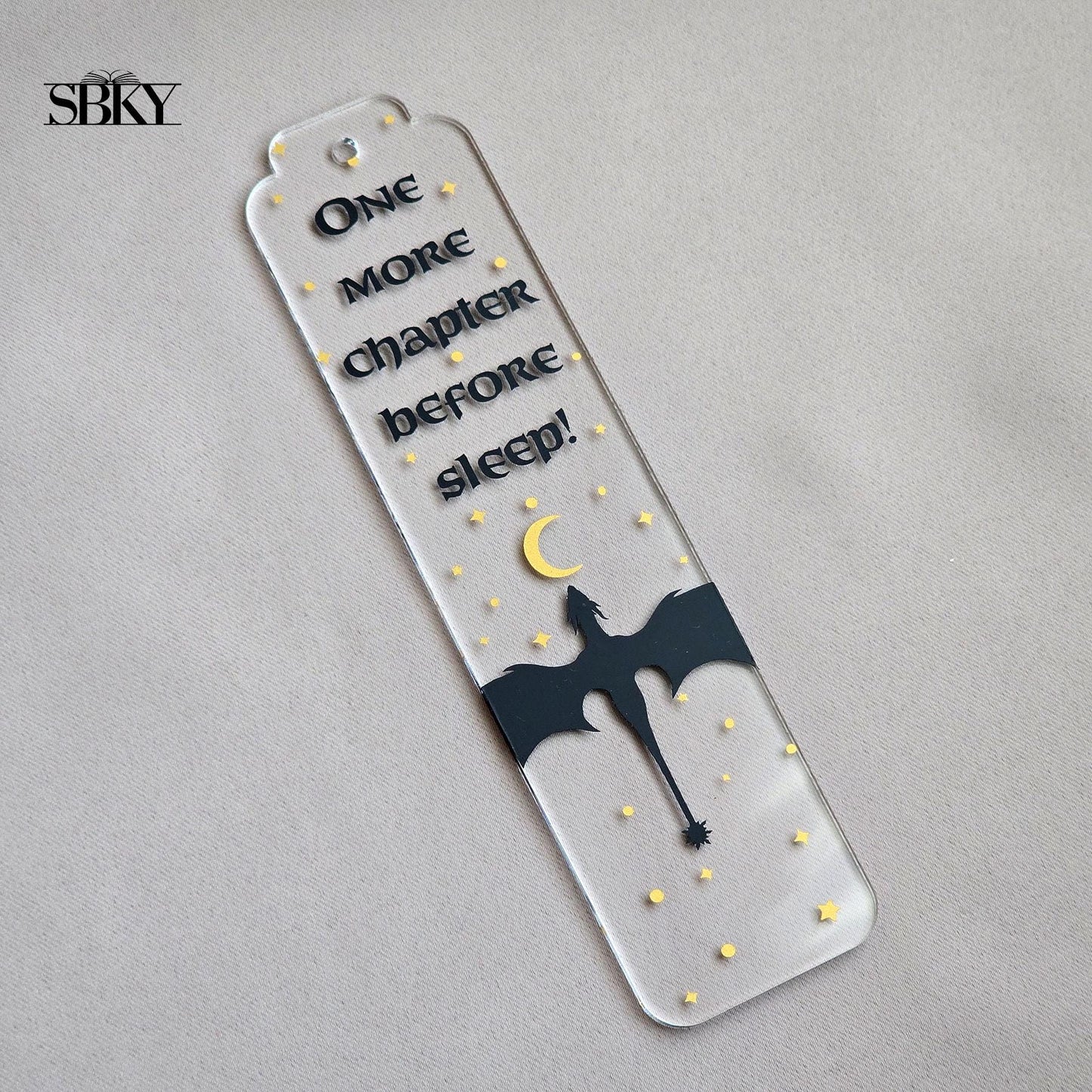 "One More Chapter Before Sleep" Acrylic Bookmark