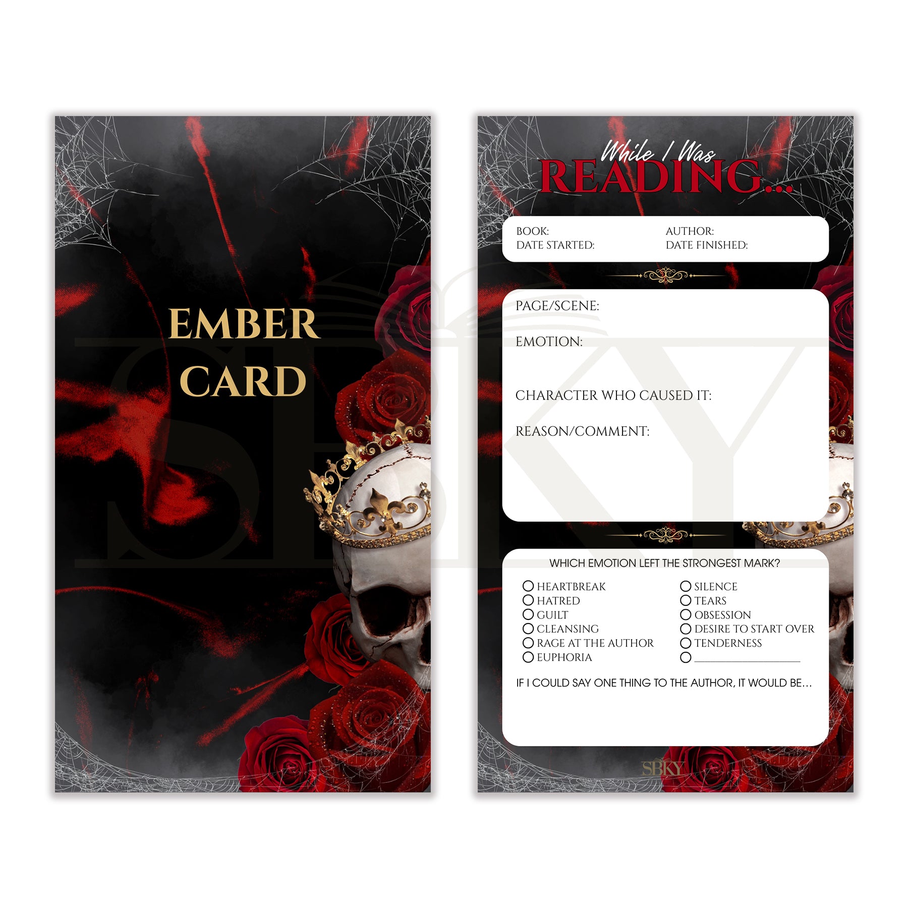 Ember Card "Crown of Thorns" - Reading Emotion Tracker