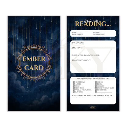Ember Card "Starlit Veil" - Reading Emotion Tracker