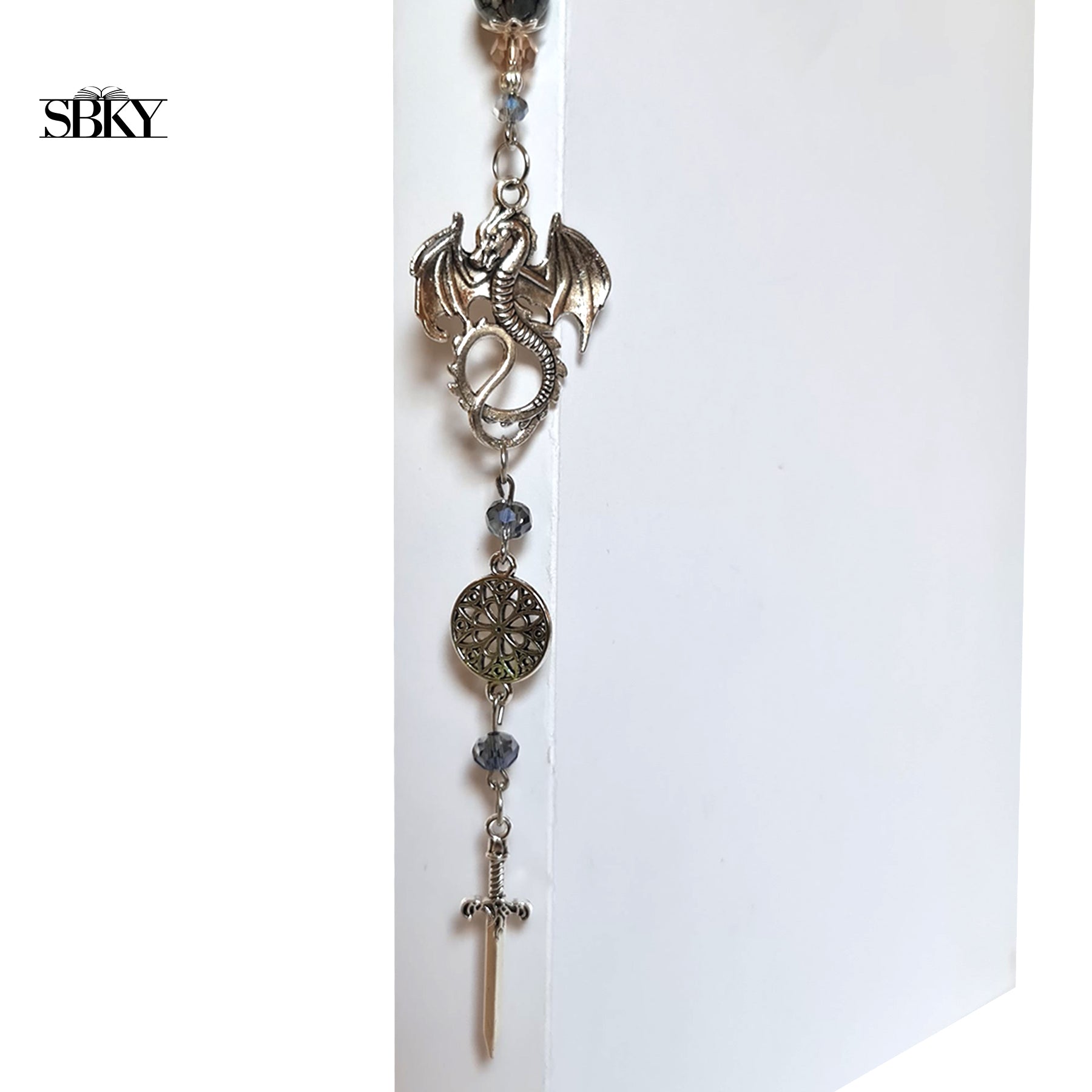 Dragon & Sword Handmade Jewelry Bookmark