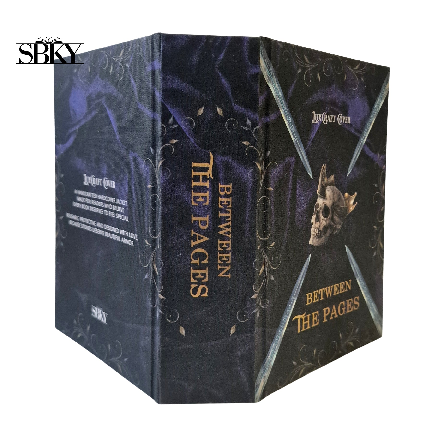 LuxCraft Canvas Book Cover - “Crown of Shadows”