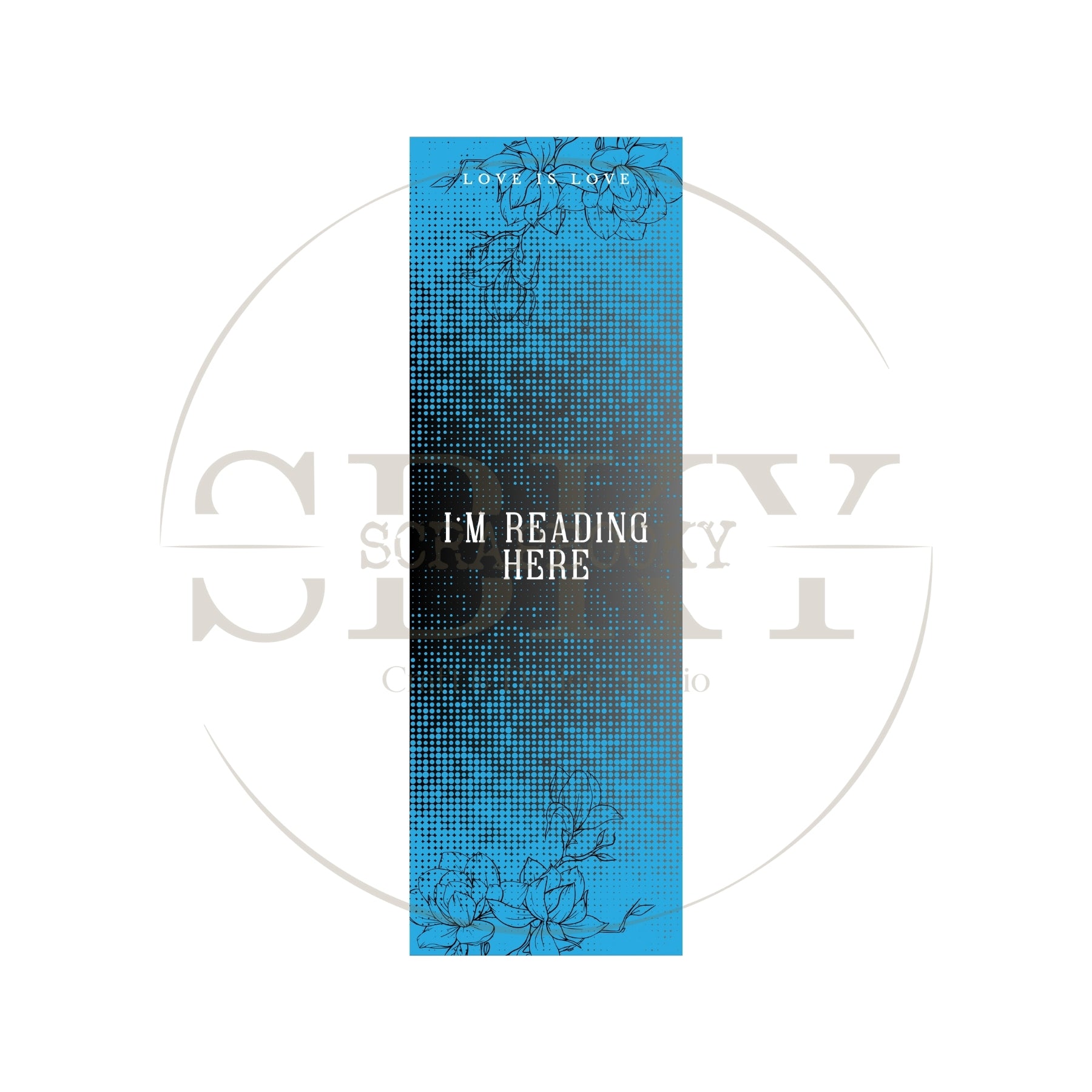 "I`m Reading Here" Paper Bookmark