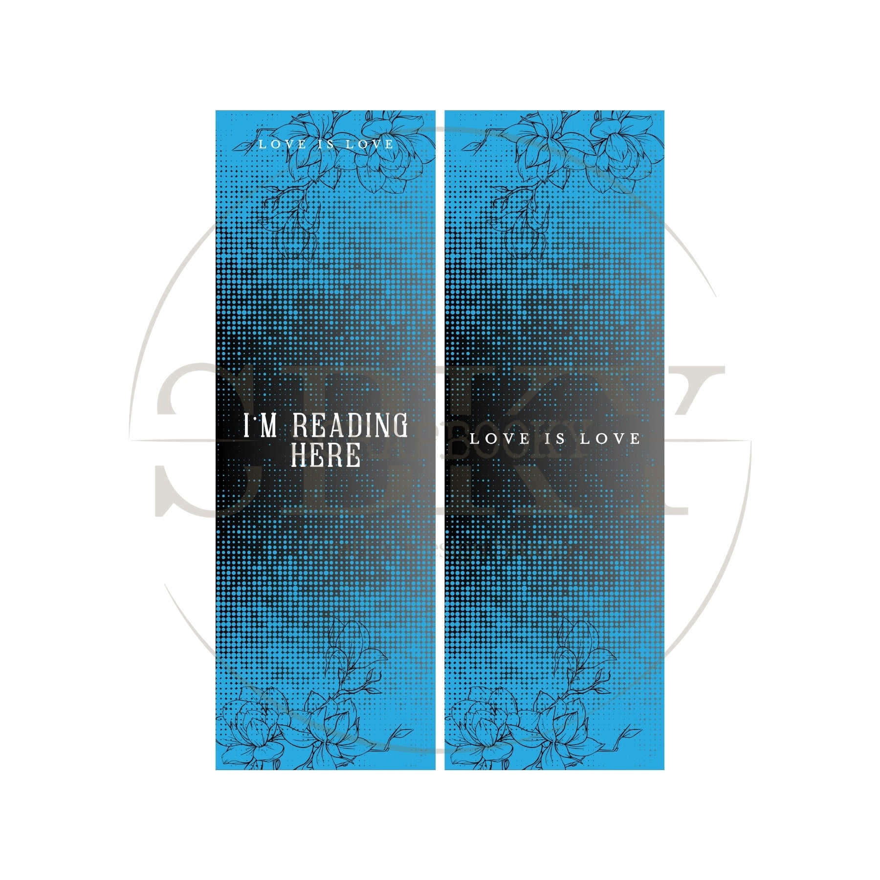 "I`m Reading Here" Paper Bookmark