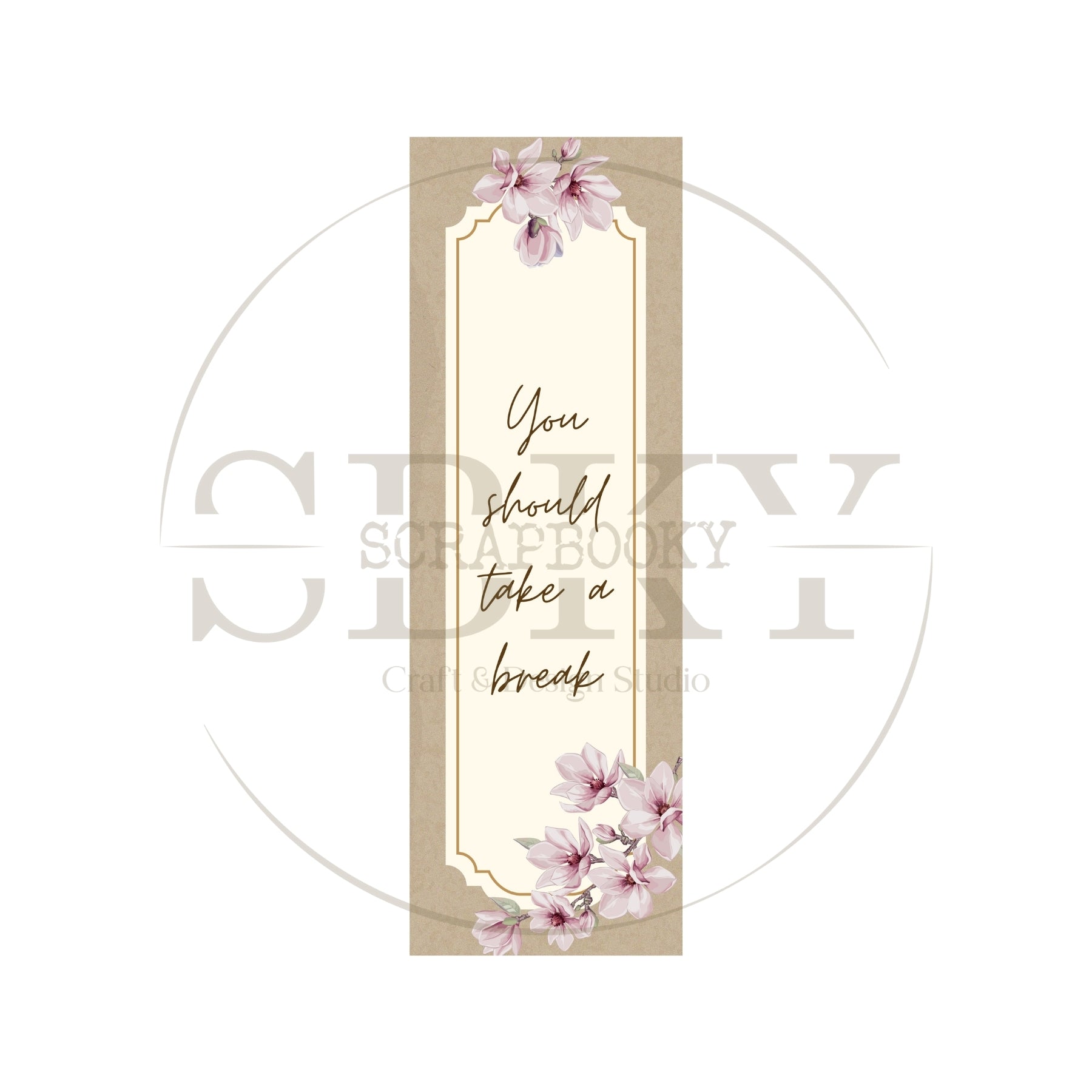 "You Should take a breake" Paper Bookmark
