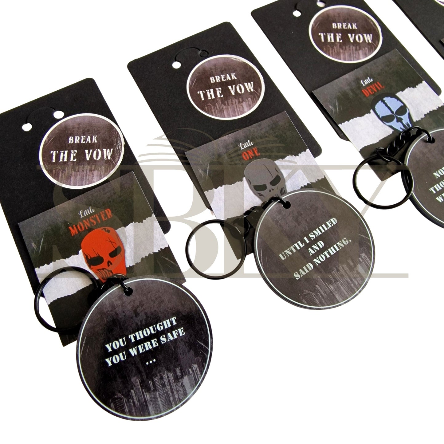 "Grey Mask" Keychain