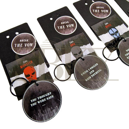 "Grey Mask" Keychain