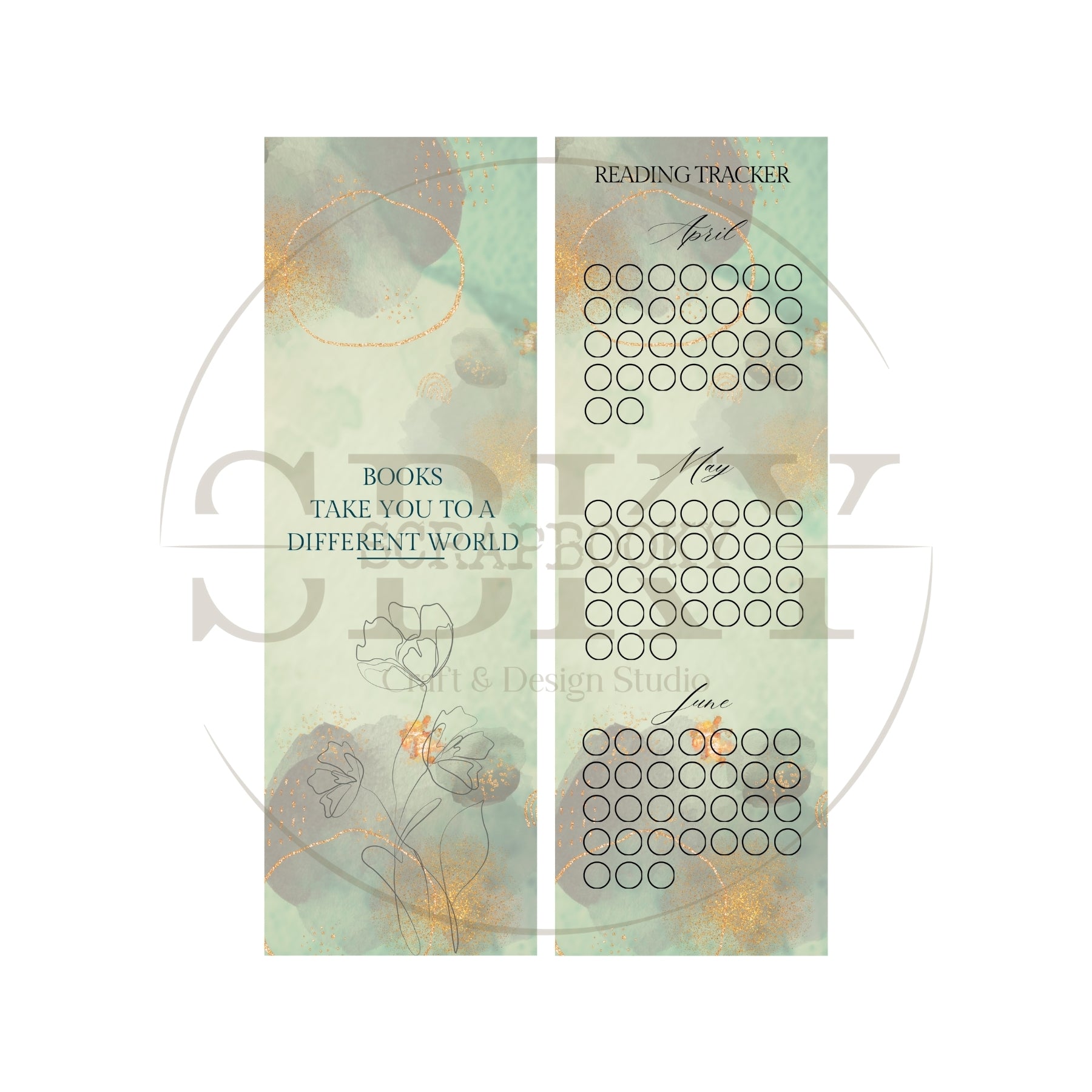 "Book Take You To A..." Paper Bookmark & Tracker