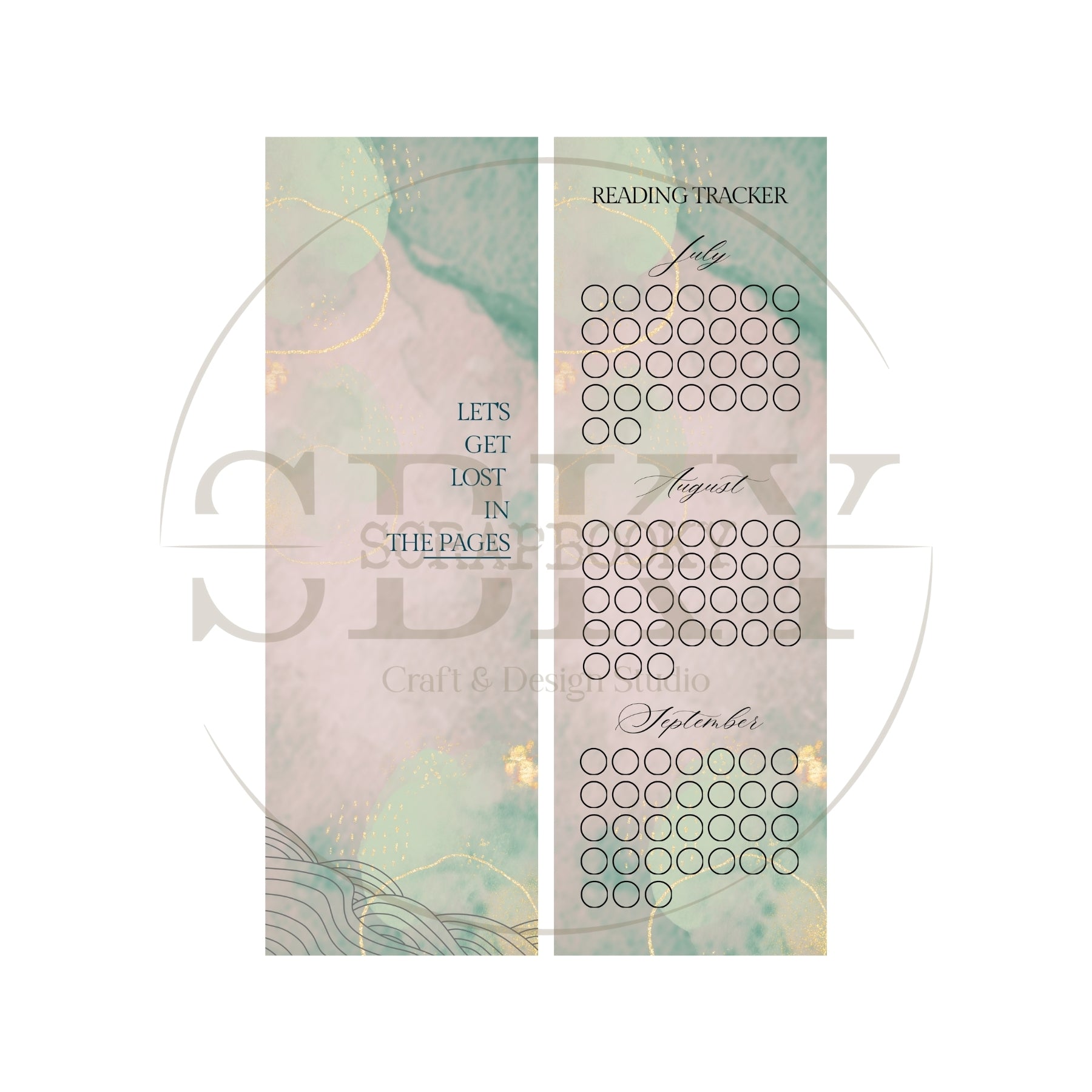 "Let`s Get Lost..." Paper Bookmark & Tracker