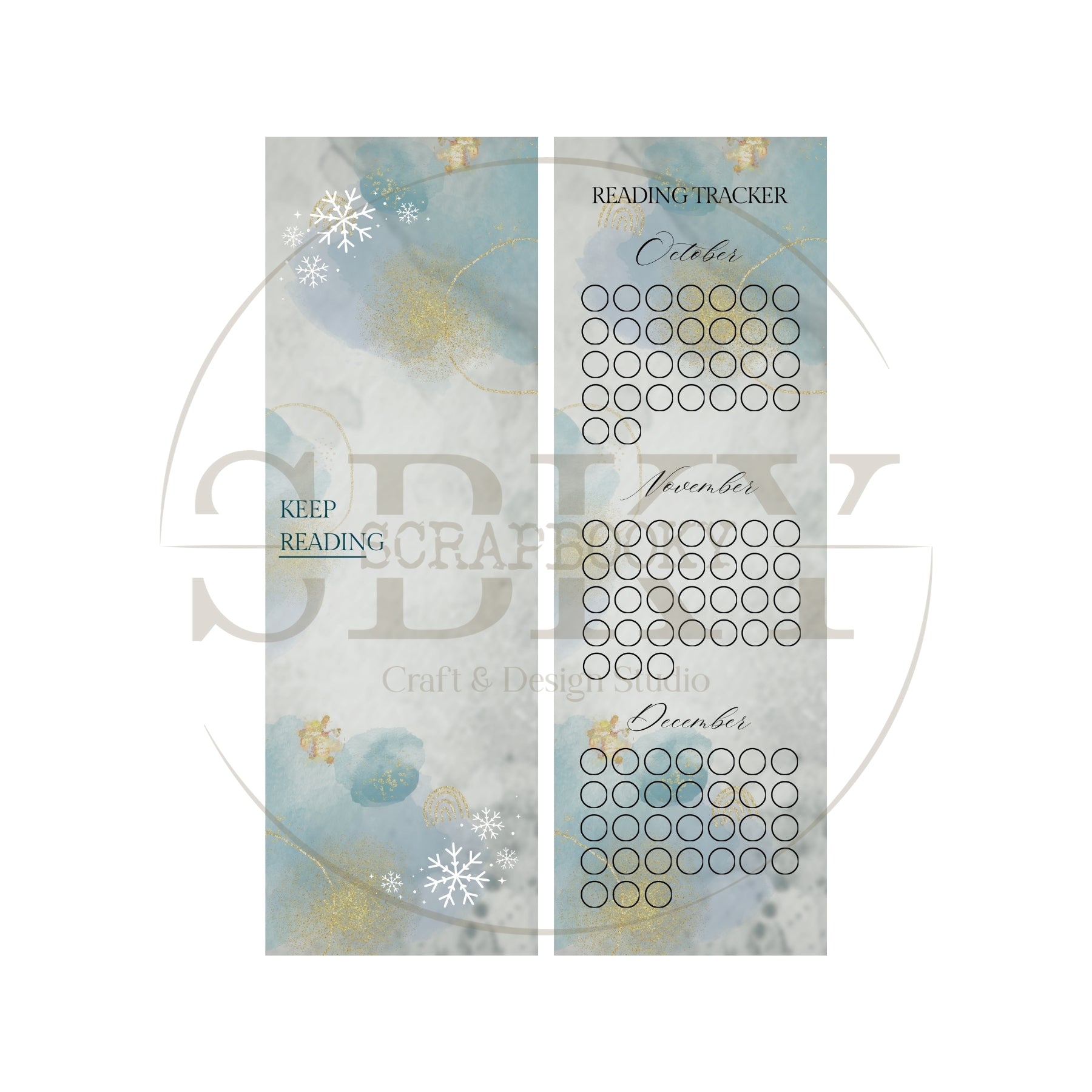 "Keep Reading" Paper Bookmark & Tracker