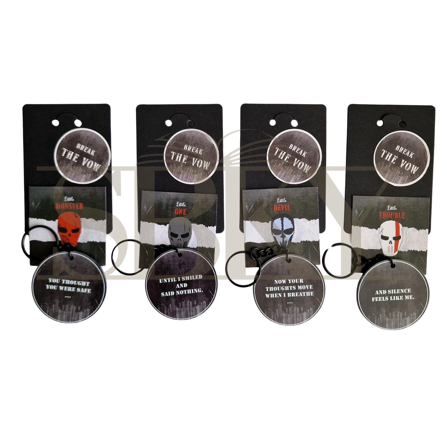 "Black Mask" Keychain