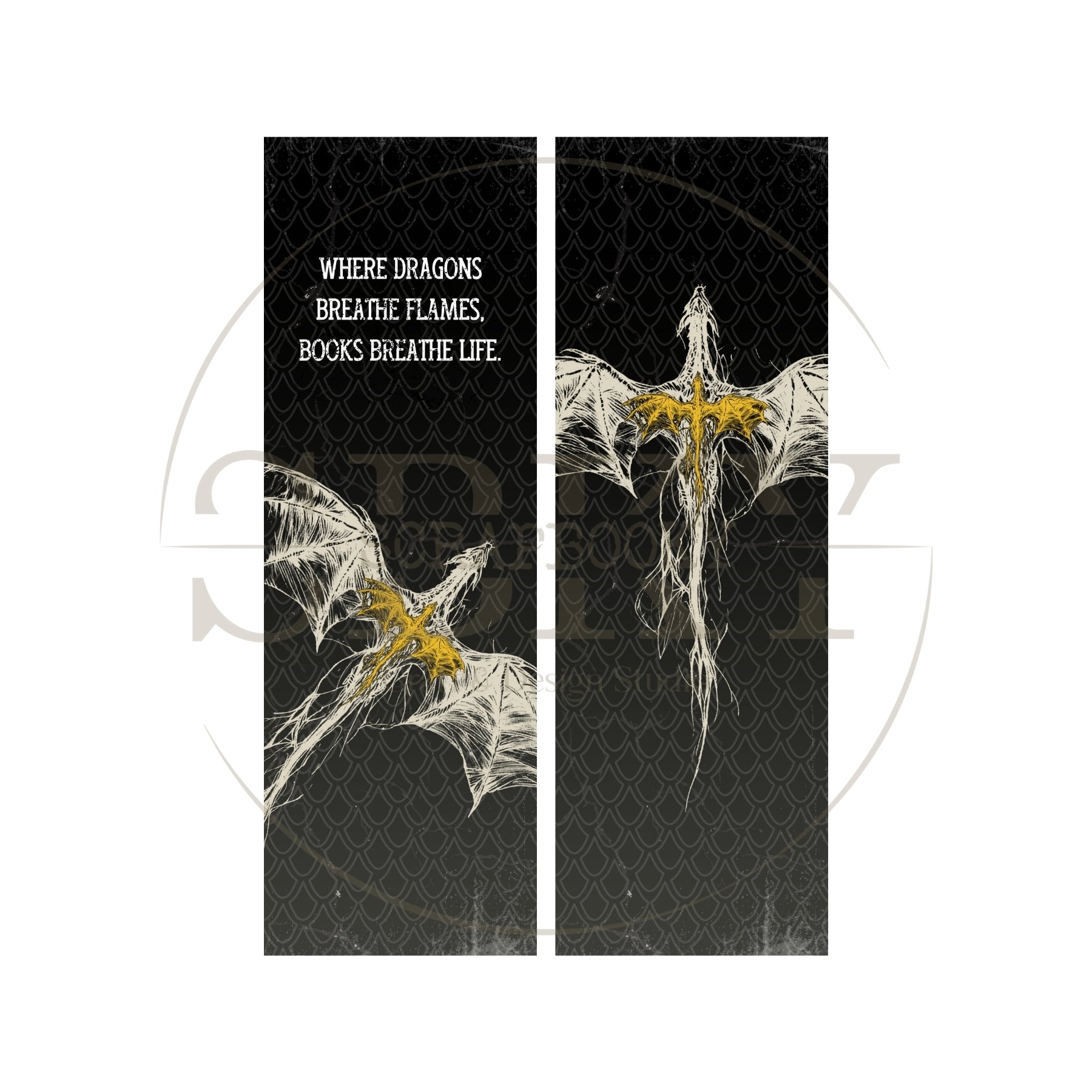 "Where Dragons..." Paper Bookmark