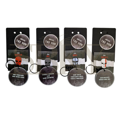 "Grey Mask" Keychain