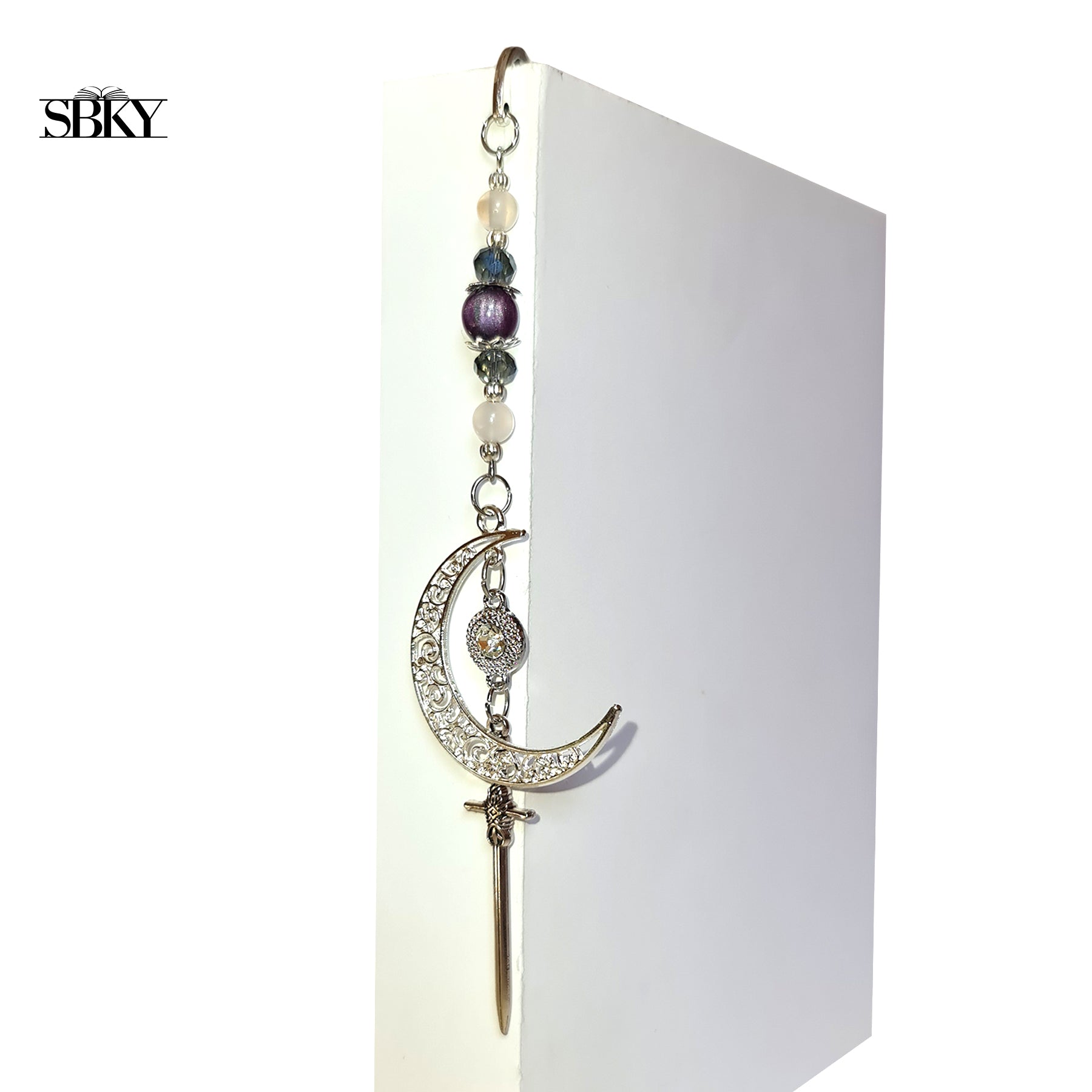 Crescent Moon Handmade Jewelry Bookmark