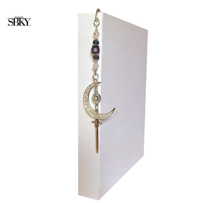 Crescent Moon Handmade Jewelry Bookmark