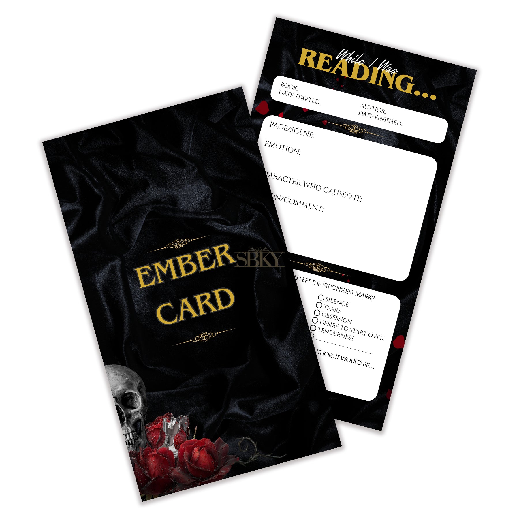 Ember Card "Velvet Ruin" - Reading Emotion Tracker