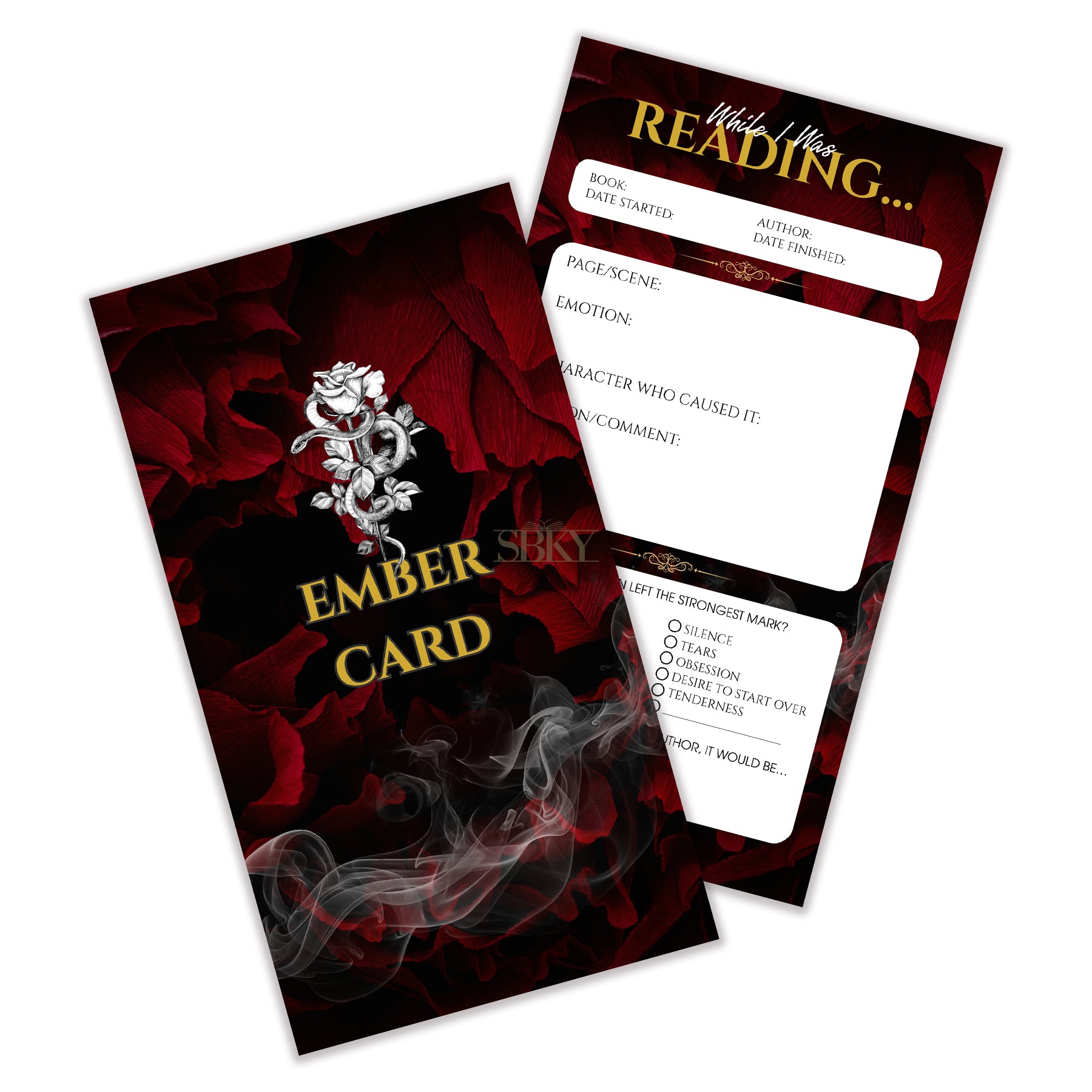Ember Card "Serpent Rose" - Reading Emotion Tracker