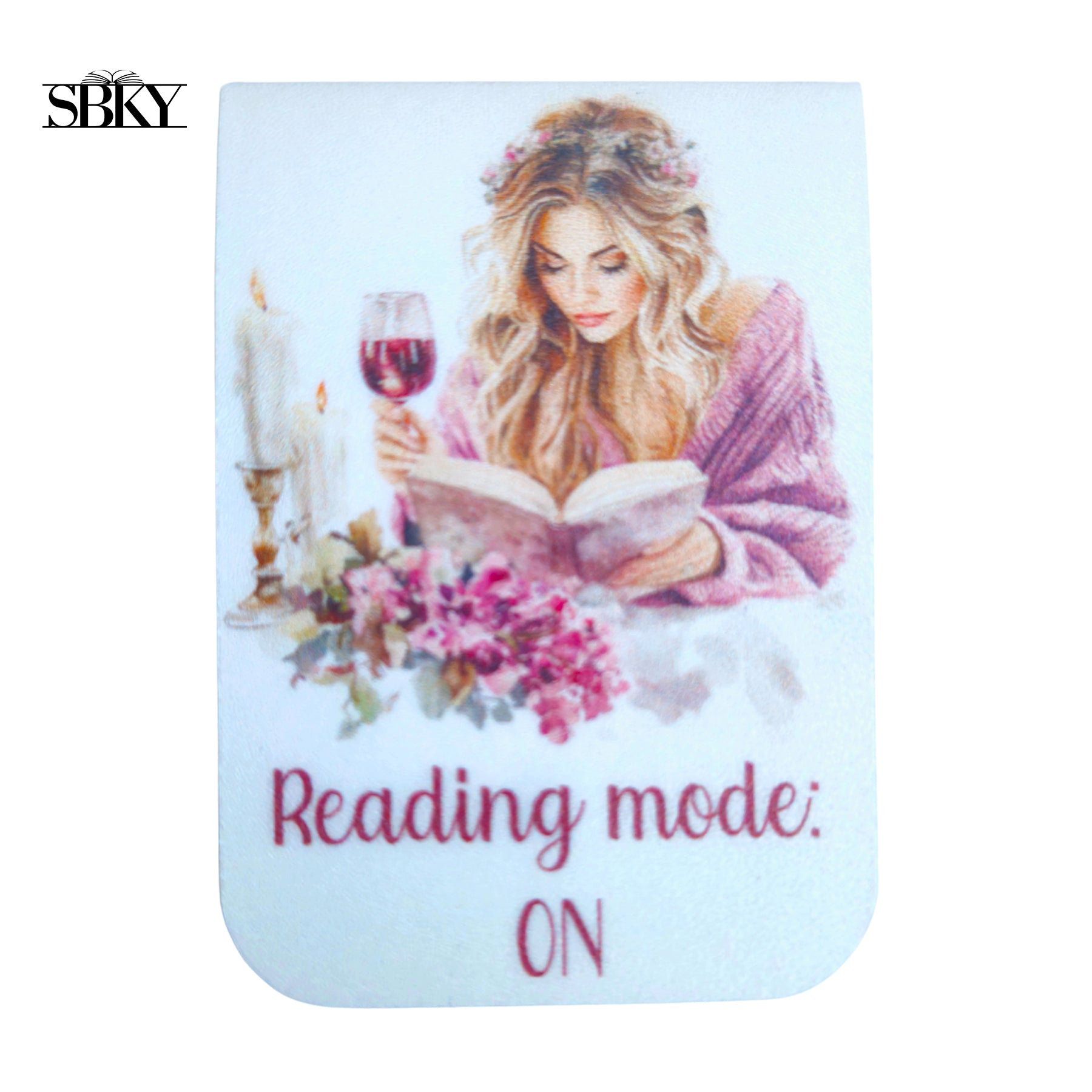 "Reading Mode: ON" Magnetic Bookmark
