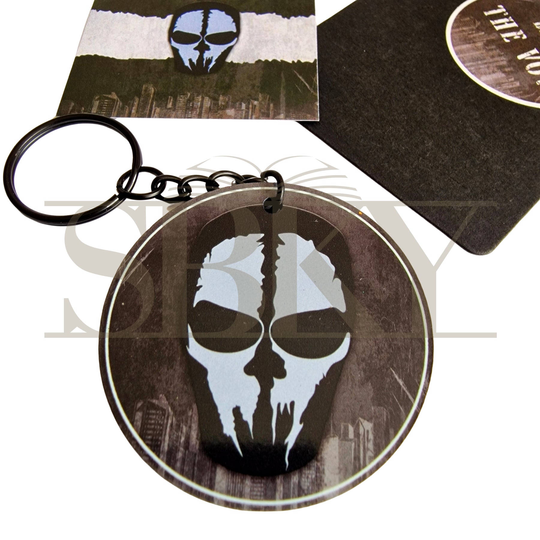 "Black Mask" Keychain