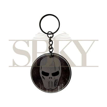 "Grey Mask" Keychain