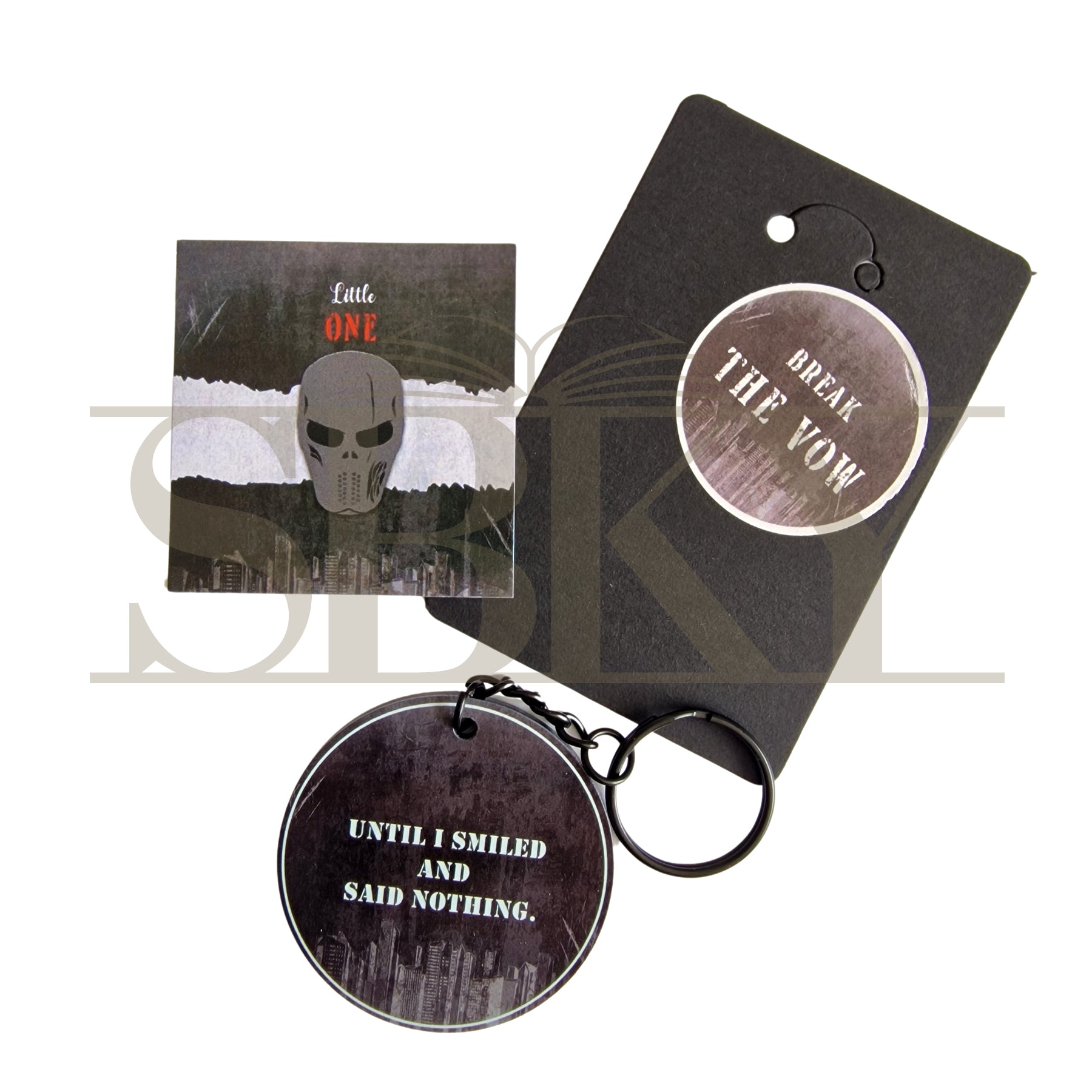 "Grey Mask" Keychain