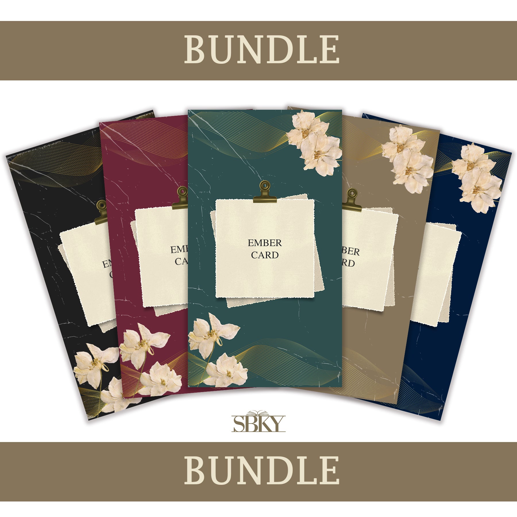 Ember Card Bundle – Bloom Aesthetic Collection (Set of 5)