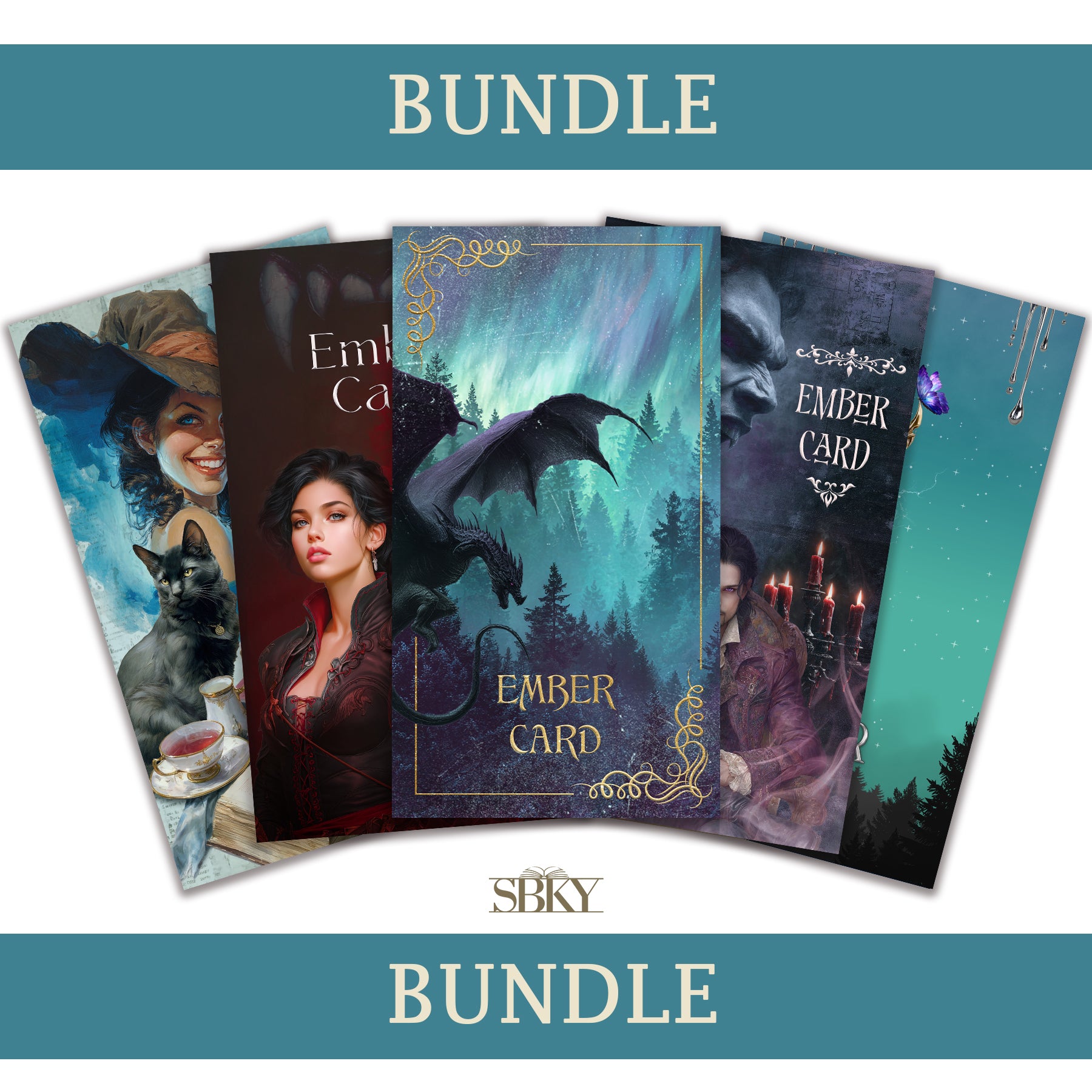 Ember Card Bundle – Fantasy Collection (Set of 5)