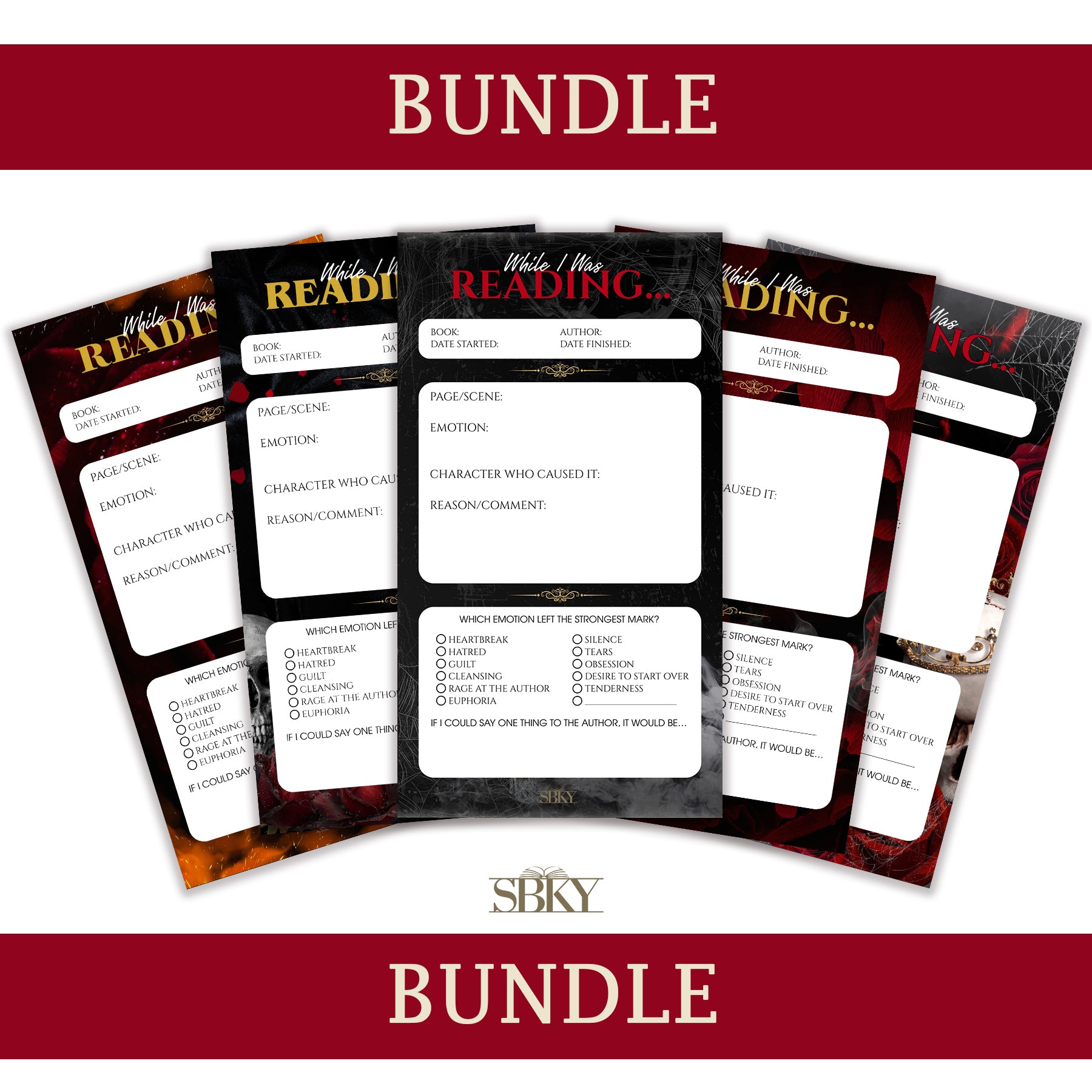 Ember Cards Bundle – Dark Romance Collection (Set of 5)