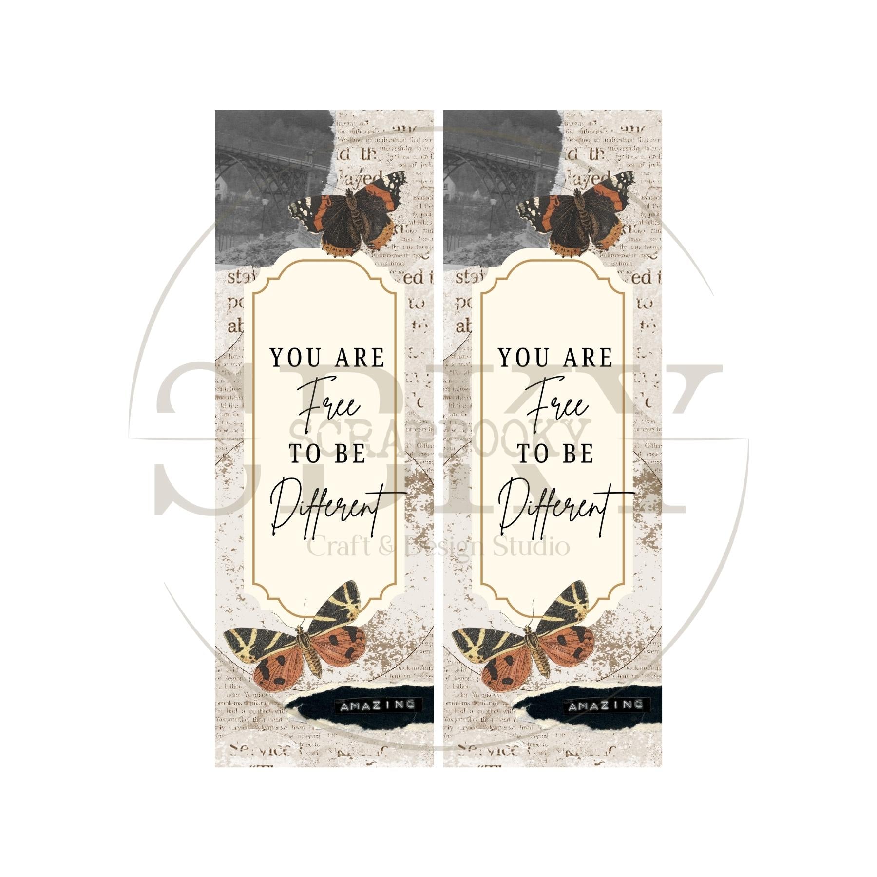 Paper Bookmark "Inspirational Quote"