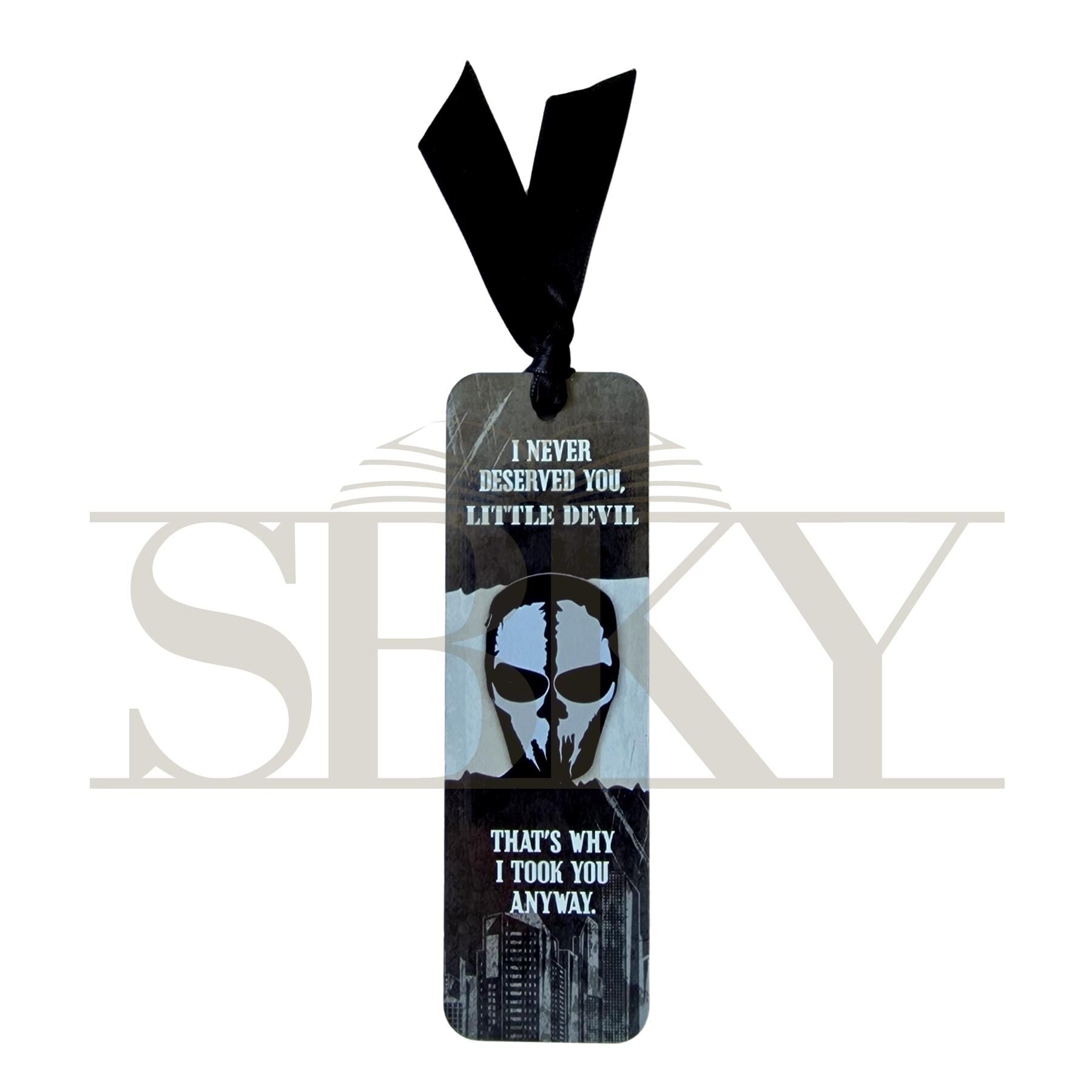 "Black Mask" Acrylic Bookmark