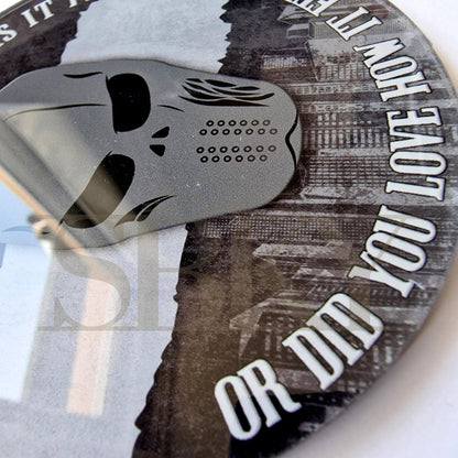"Grey Mask" Coaster