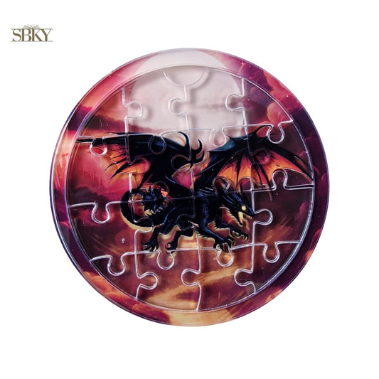 Stormwing Dragon Puzzle Coaster