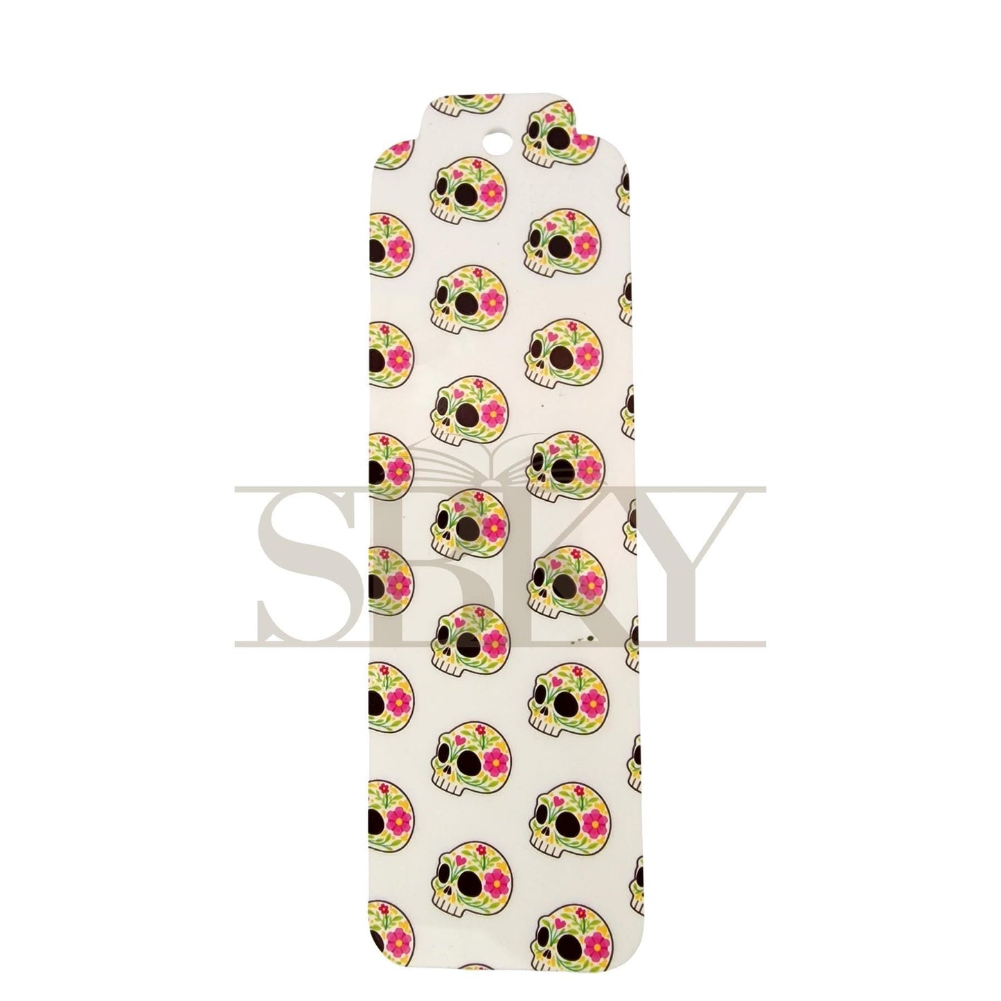 "Books, Music, and True Crime" Acrylic Bookmark