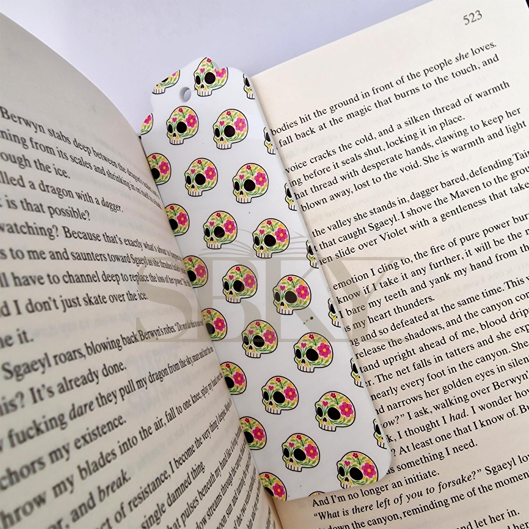 "Books, Music, and True Crime" Acrylic Bookmark