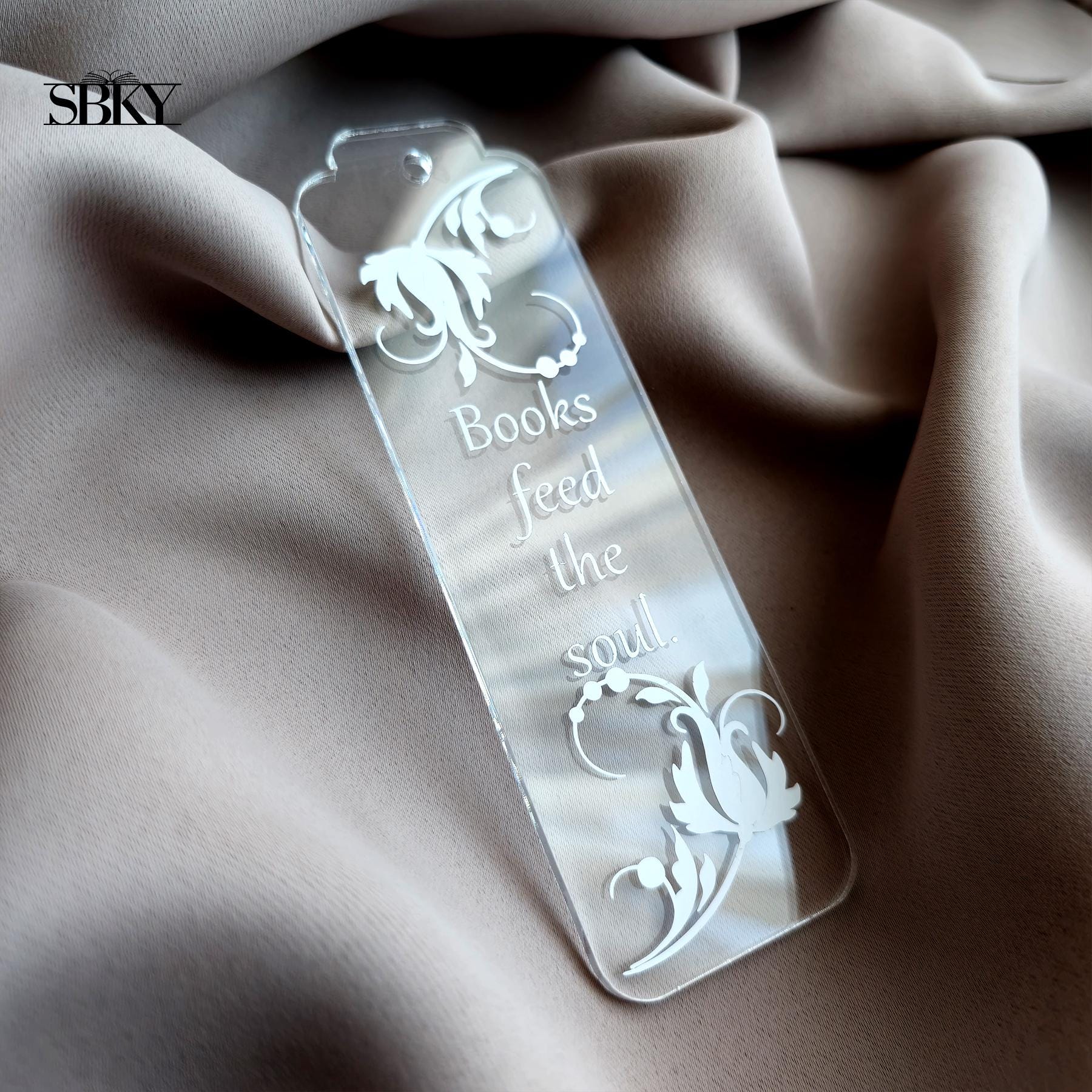 "Books Feed the Soul" Acrylic Bookmark
