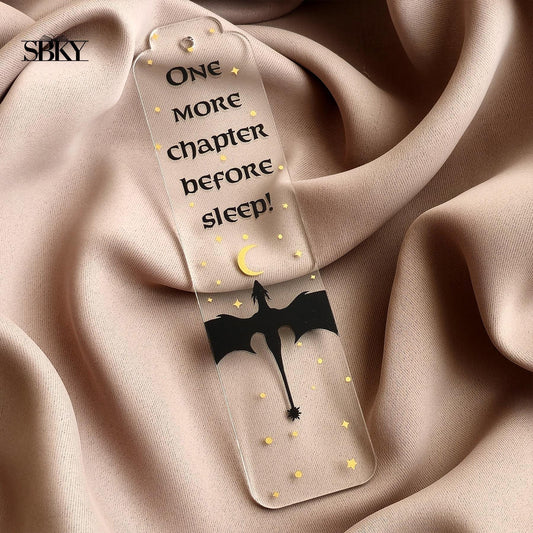 "One More Chapter Before Sleep"  Acrylic Bookmark