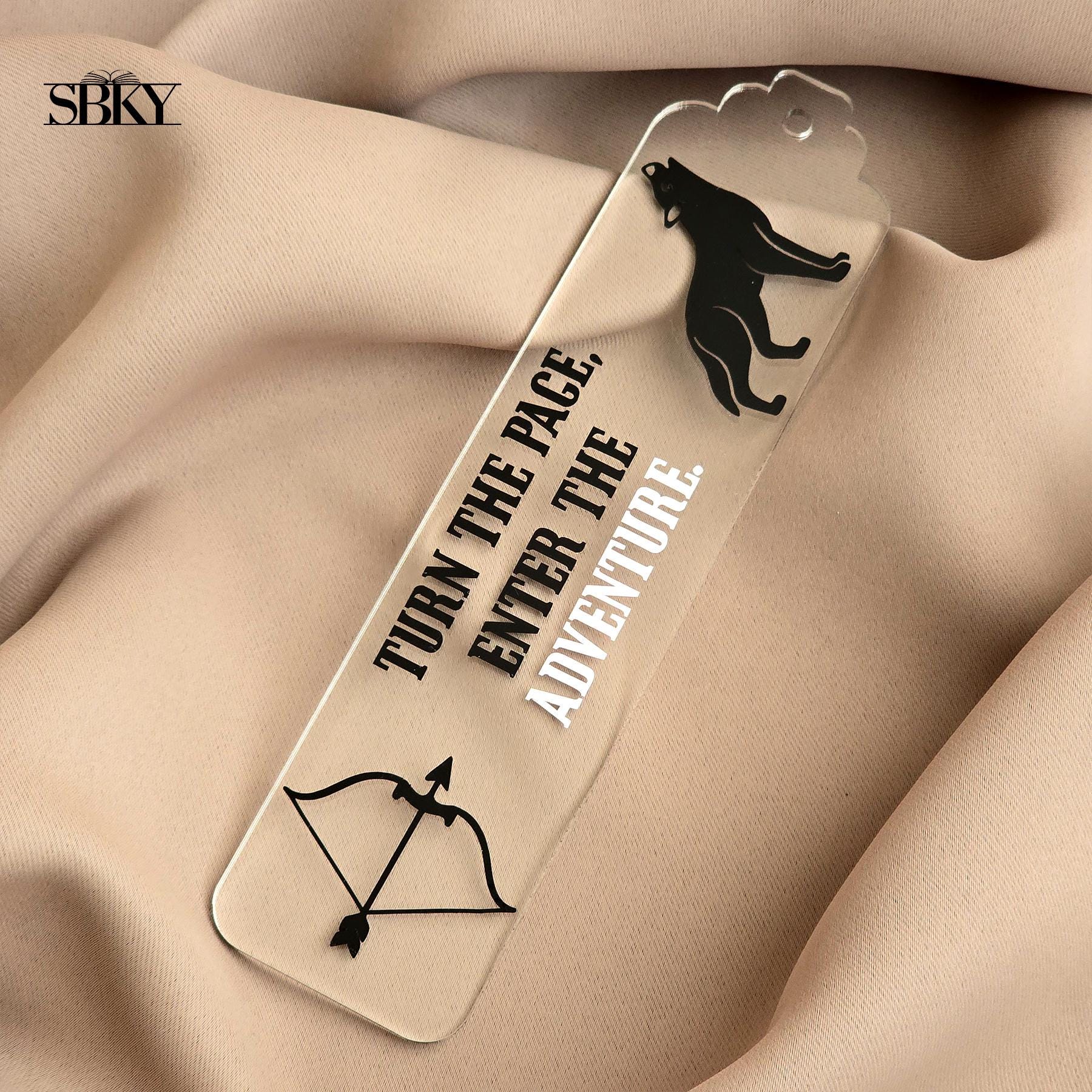 "Turn the Page" Acrylic Bookmark