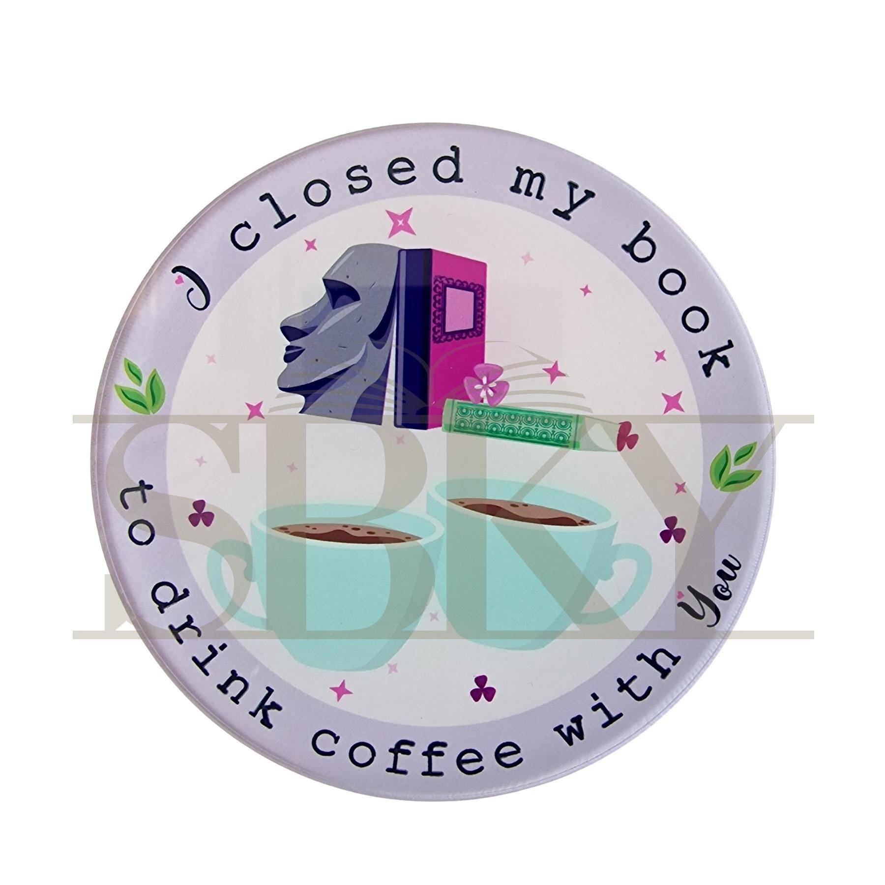 "Bookish Coffee" Coaster