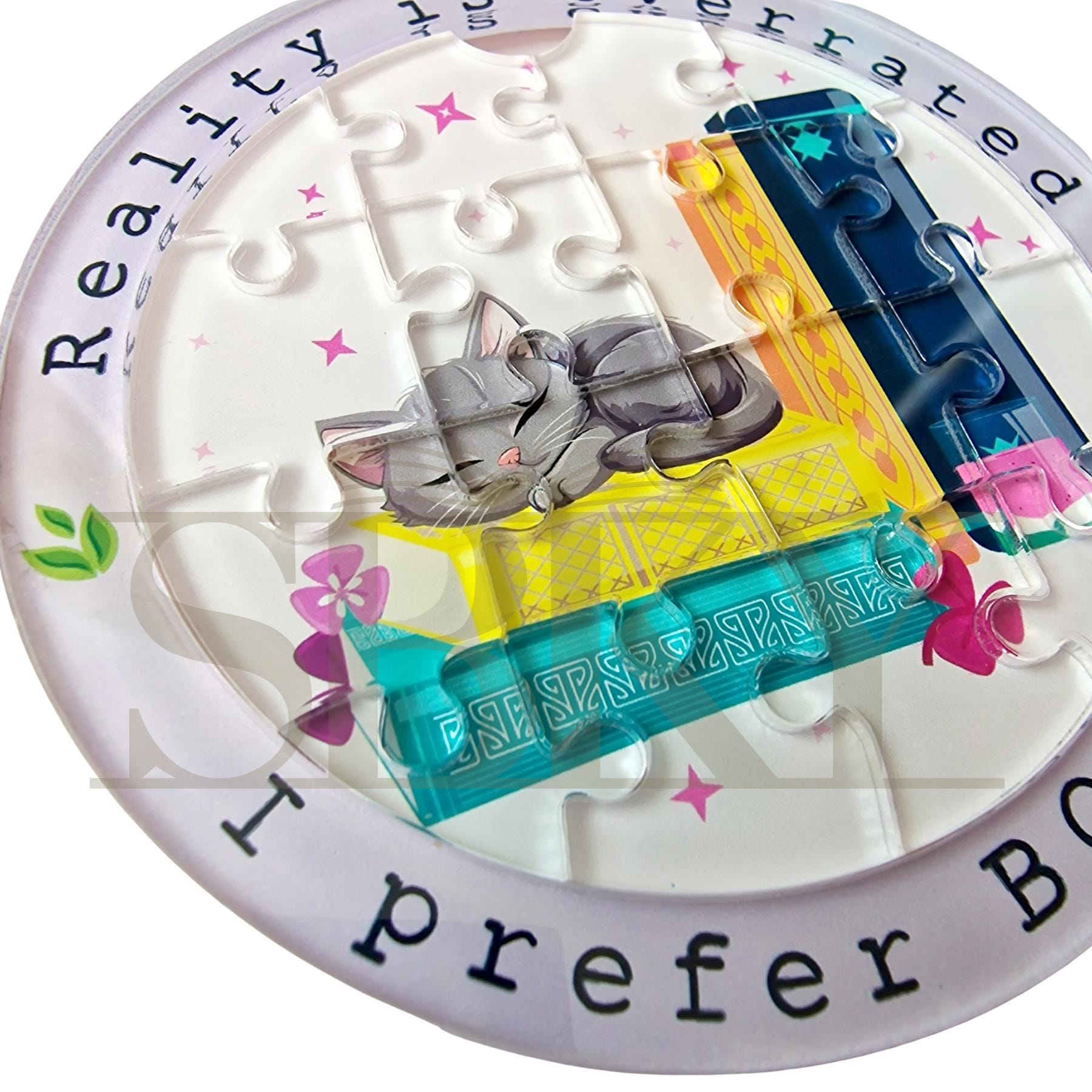 "Reality Is Overrated" Puzzle Coaster