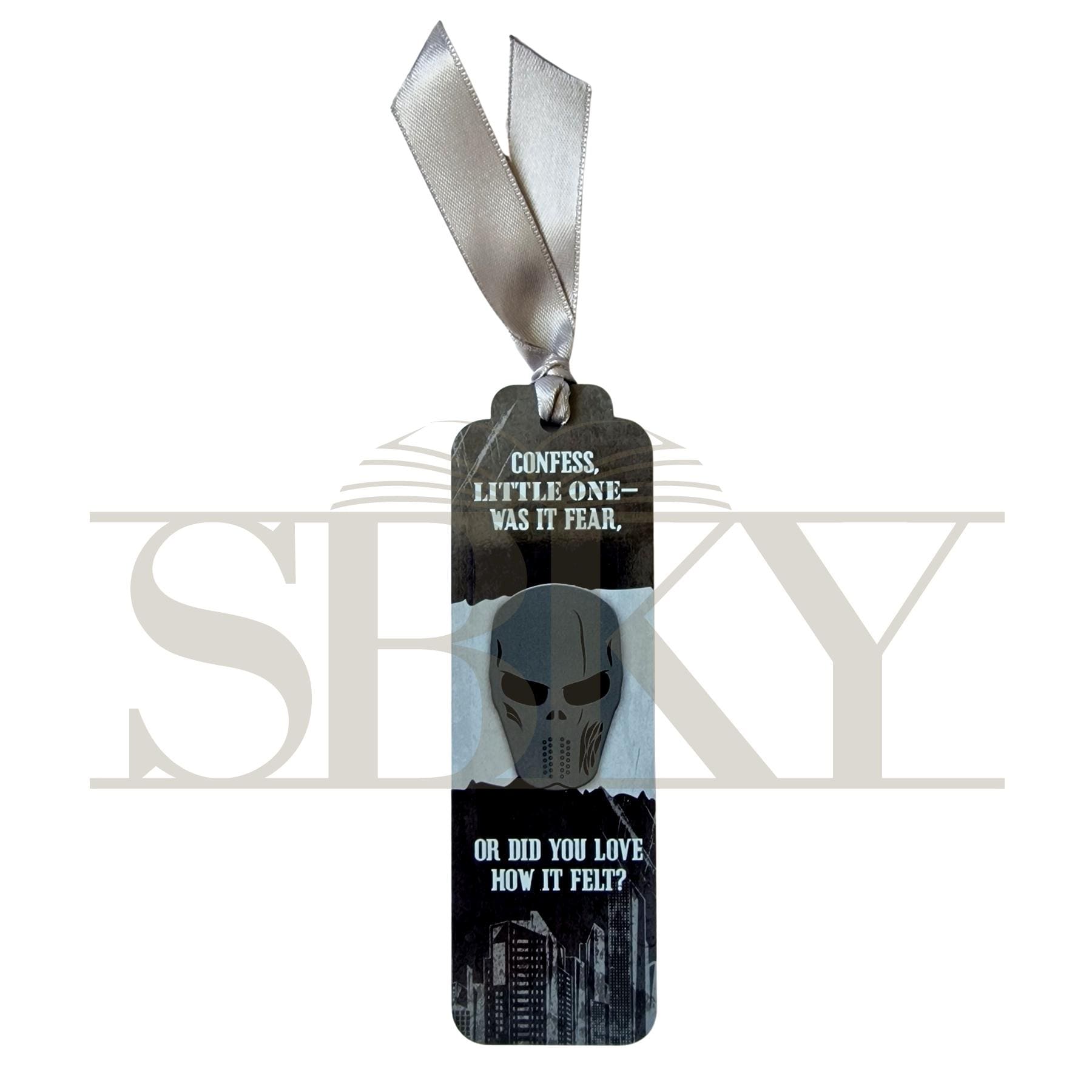 "Grey Mask" Acrylic Bookmark