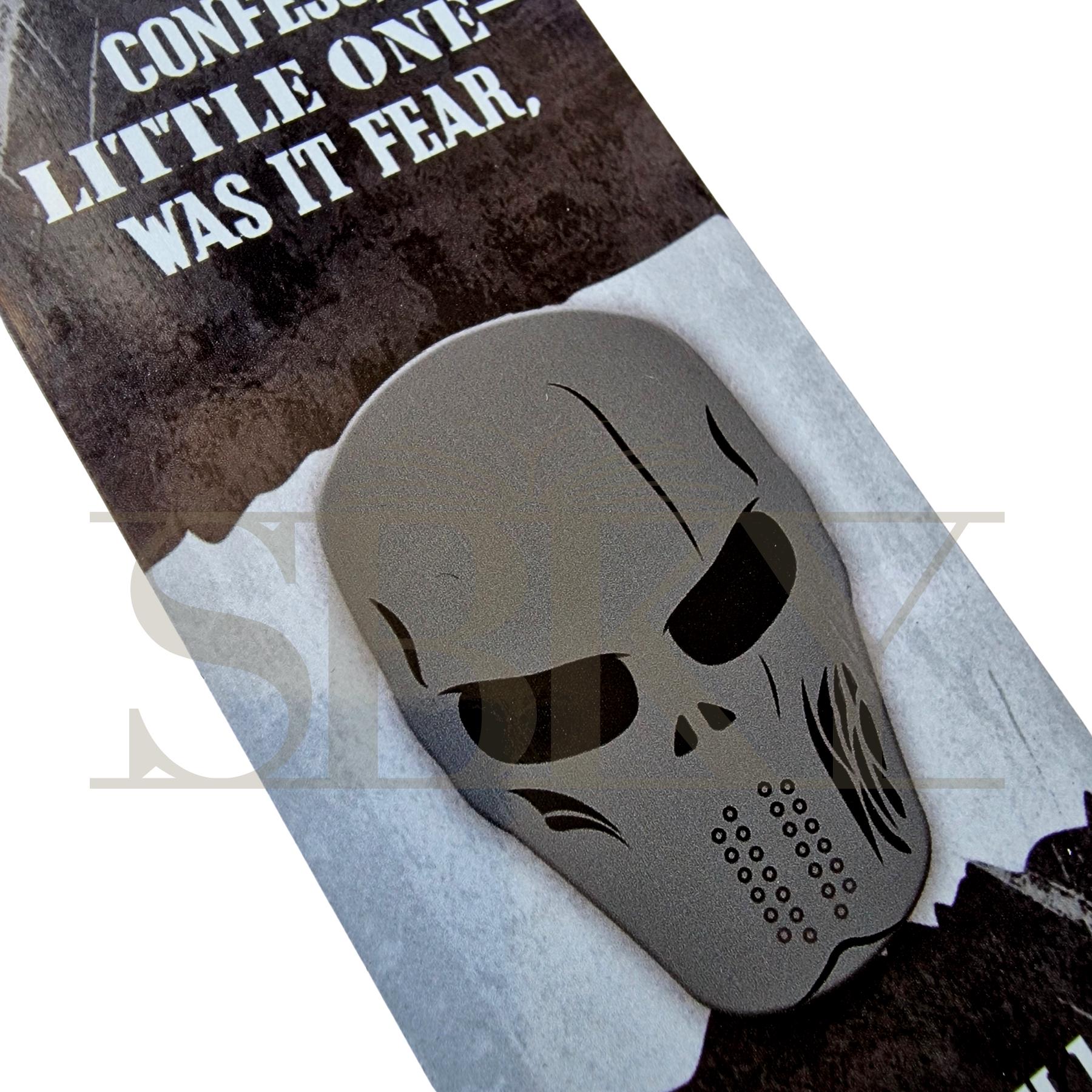 "Grey Mask" Acrylic Bookmark