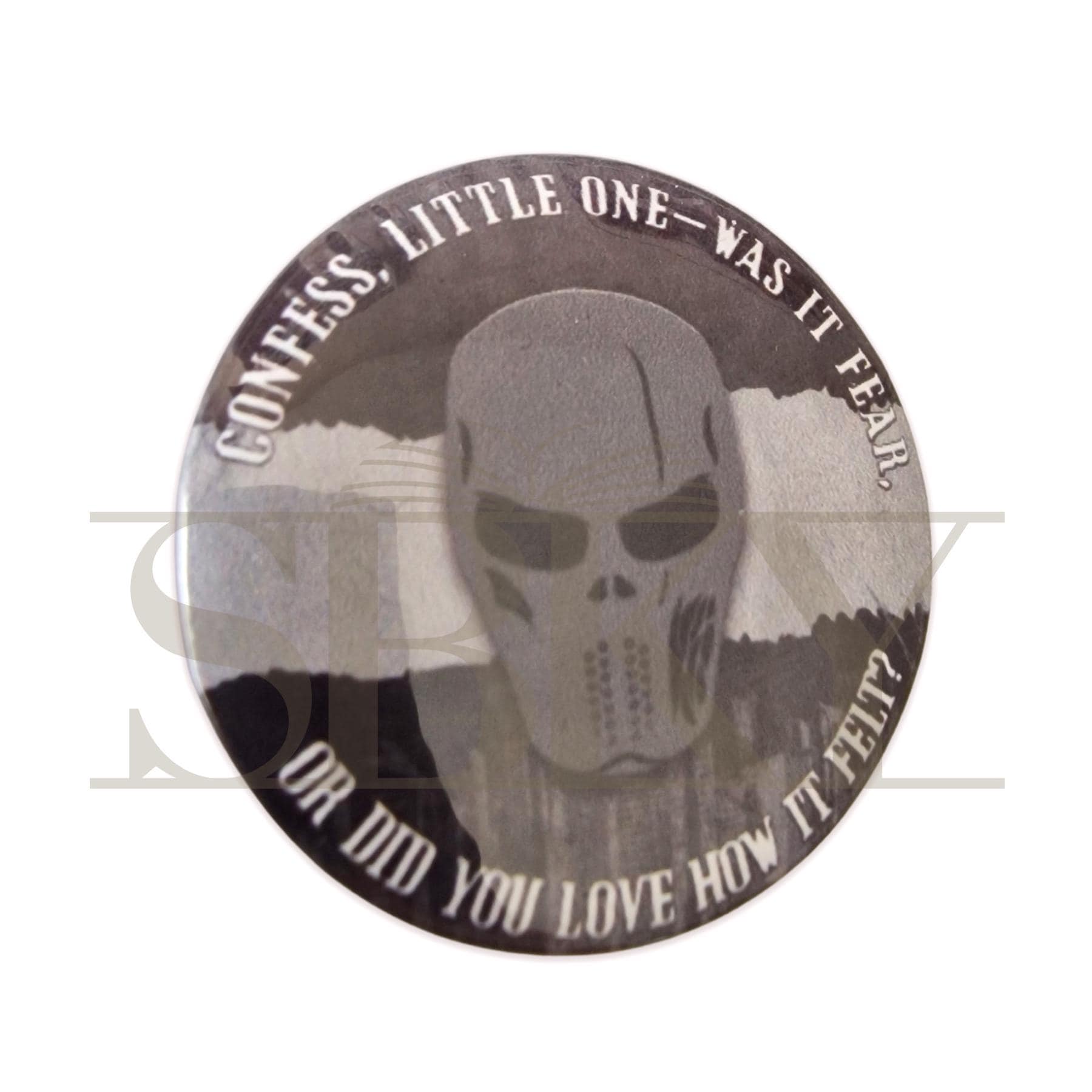 "Grey Mask" Pin